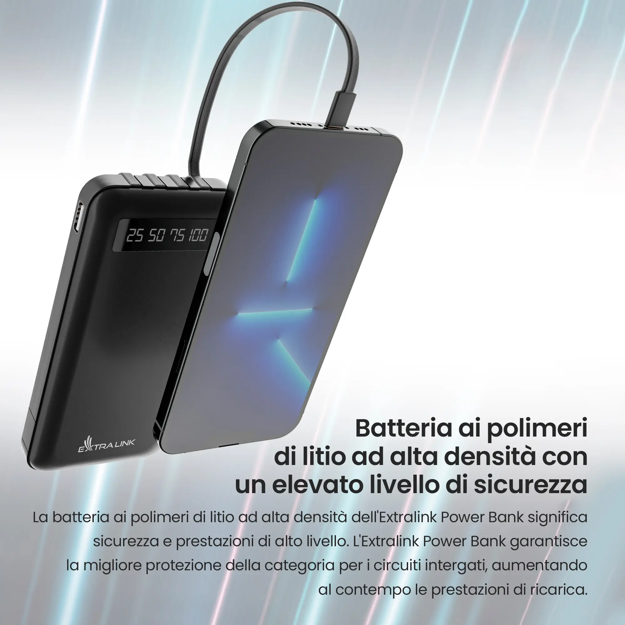 EXTRALINK EPB-083 10000MAH 5V POWER BANK NERO