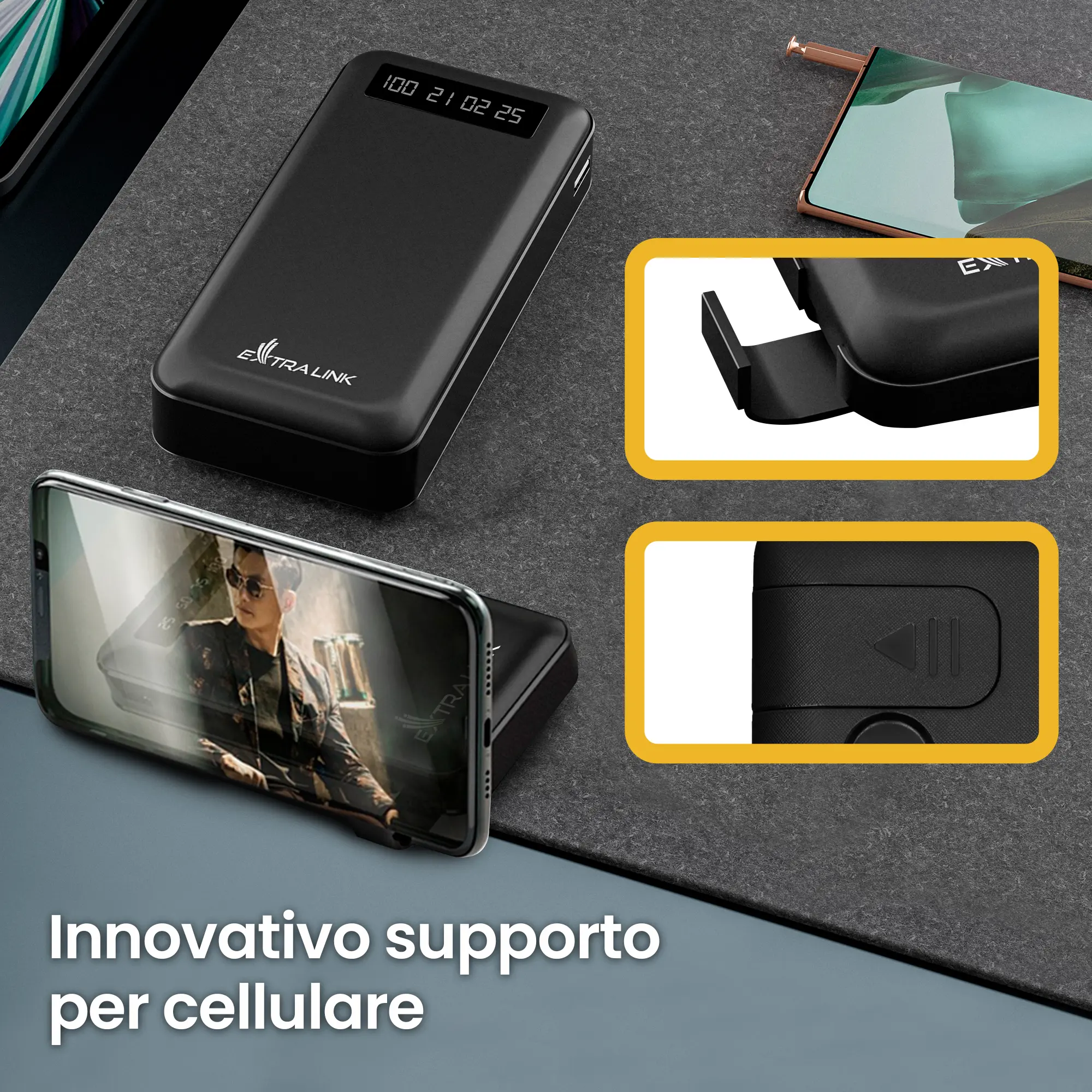 EXTRALINK EPB-084 20000MAH 5V POWER BANK NERO