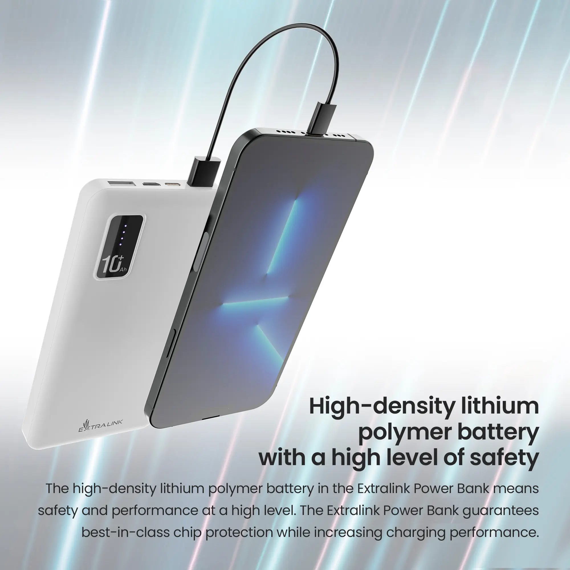 EPB-078W 10000MAH 5V POWER BANK WHITE