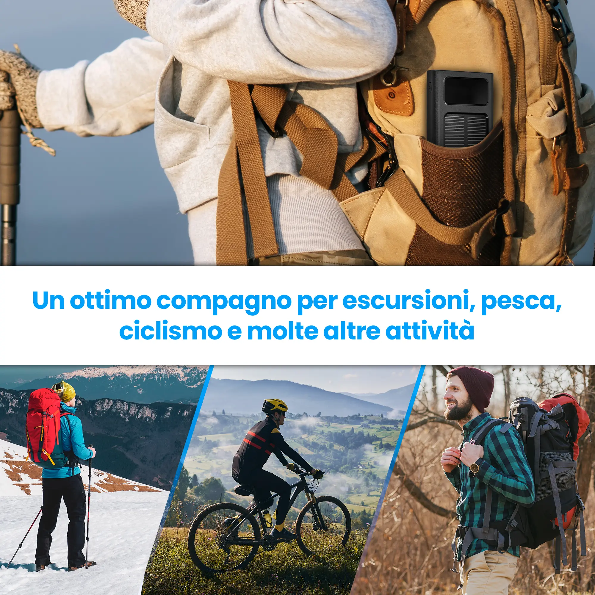 EXTRALINK EPB-091 10000MAH BANCA DI ENERGIA SOLARE NERO