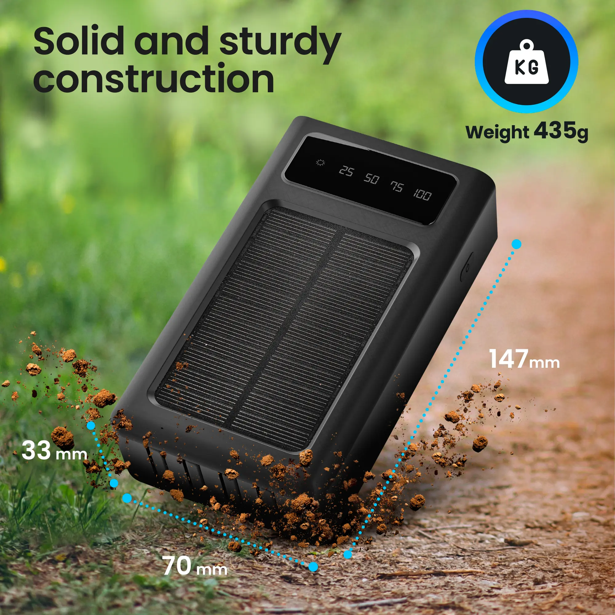 EXTRALINK EPB-092 20000MAH SOLAR POWER BANK NEGRO