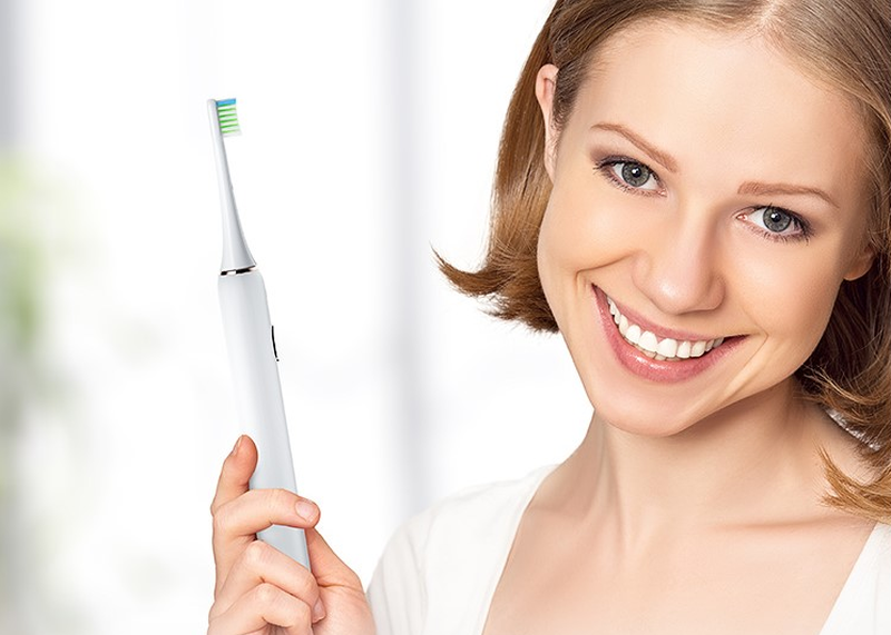 INFLY PT02 ESCOVA DE DENTES ELÉCTRICA SÓNICA COM MALA DE VIAGEM