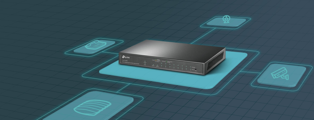 TP-LINK TL-SG1210MPE SWITCH 10X GIGABIT-ANSCHLÜSSE, 8X POE , 1X SFP