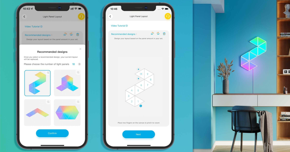 GOVEE H6067 GLIDE TRI-ANGLE LIGHT PANELS