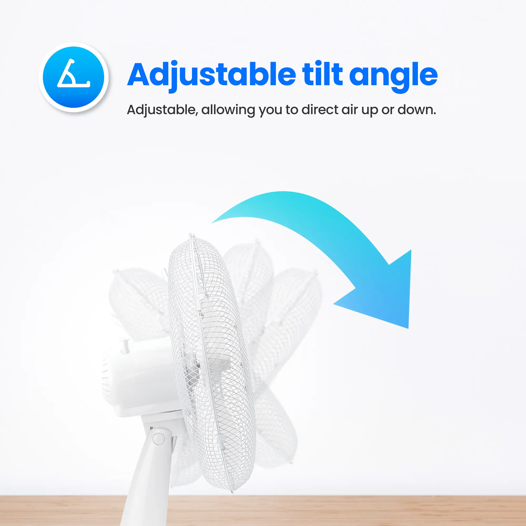 EMERIO FN-114202 VENTILADOR DE MESA 30CM, 3 ASPAS, 3 VELOCIDADES, BLANCO