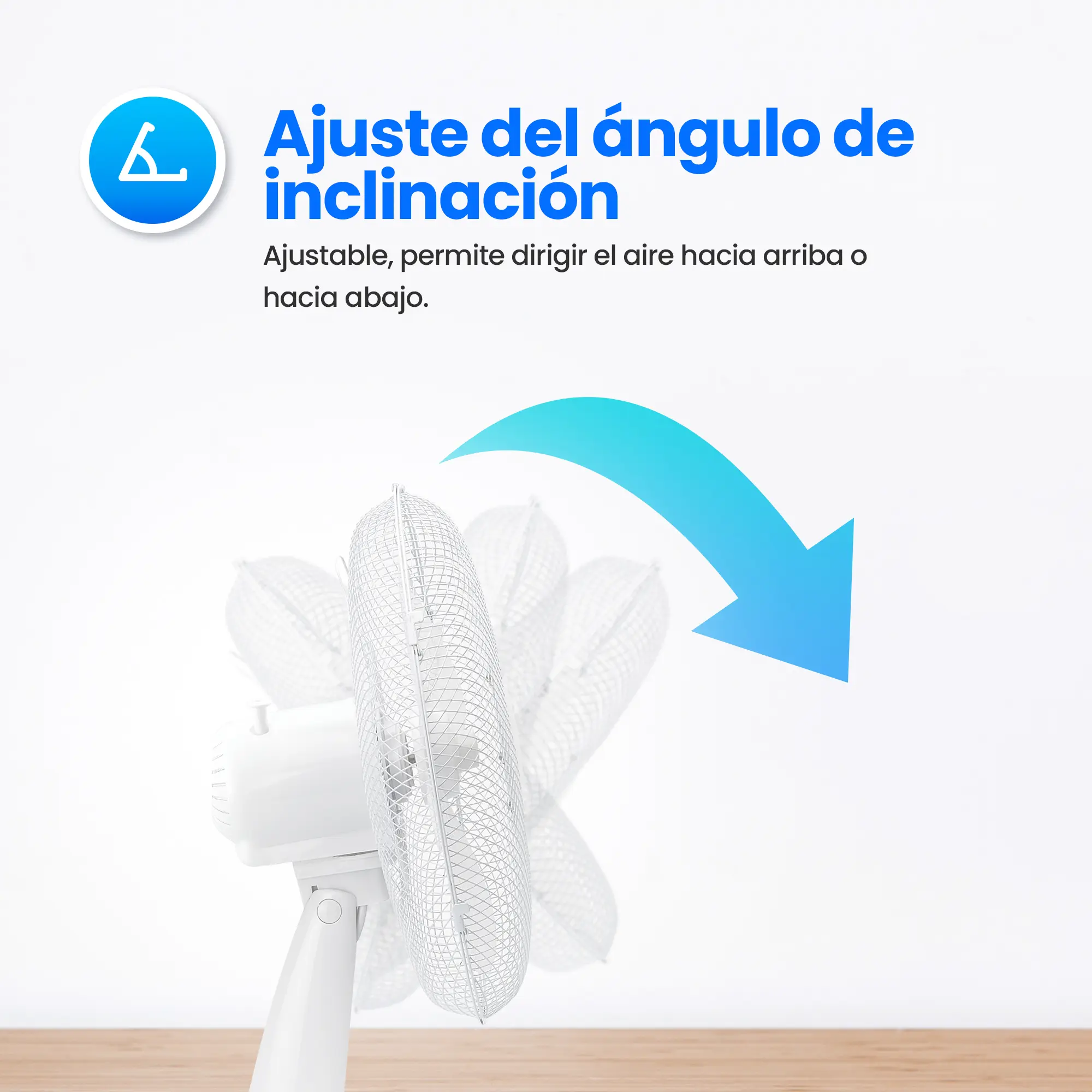 EMERIO FN-114202 VENTILADOR DE MESA 30CM, 3 ASPAS, 3 VELOCIDADES, BLANCO