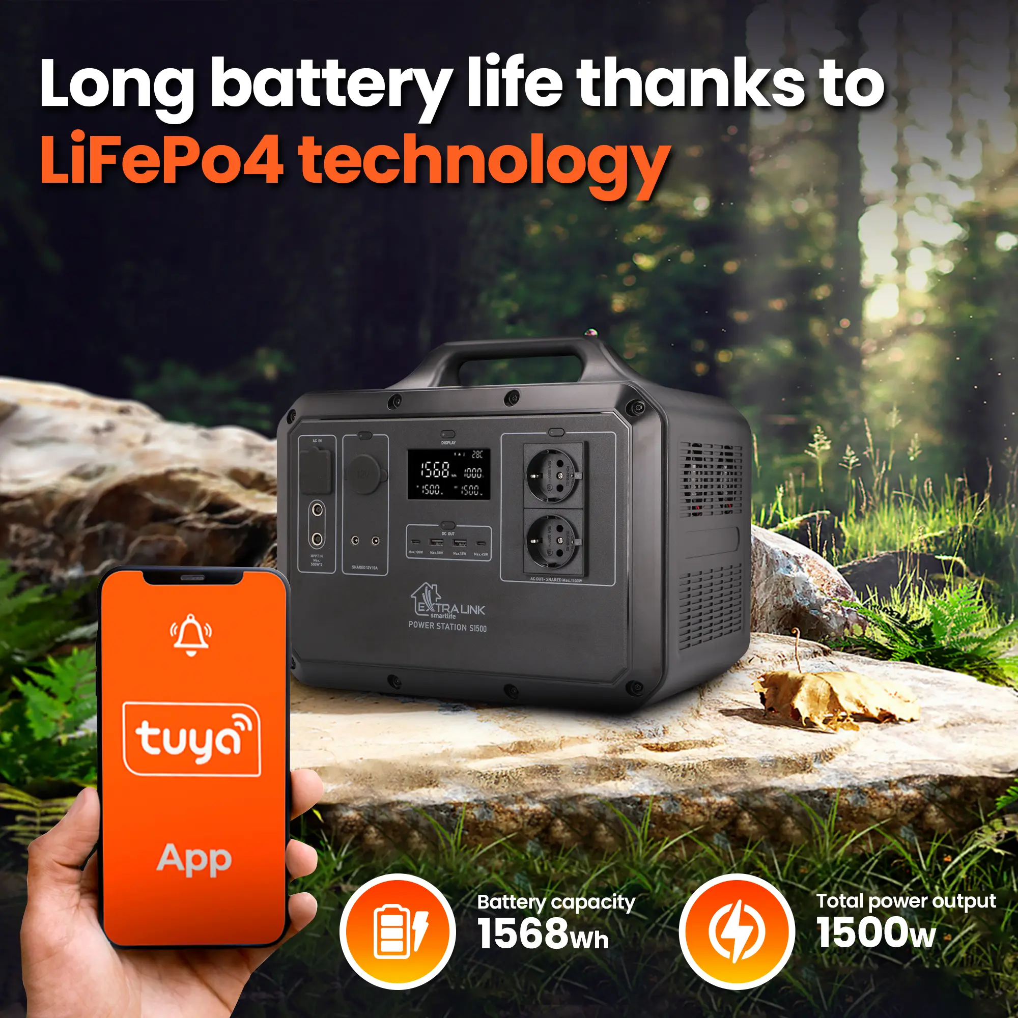 ELEKTRÁRNA EXTRALINK EPS-S1000S 1021 WH