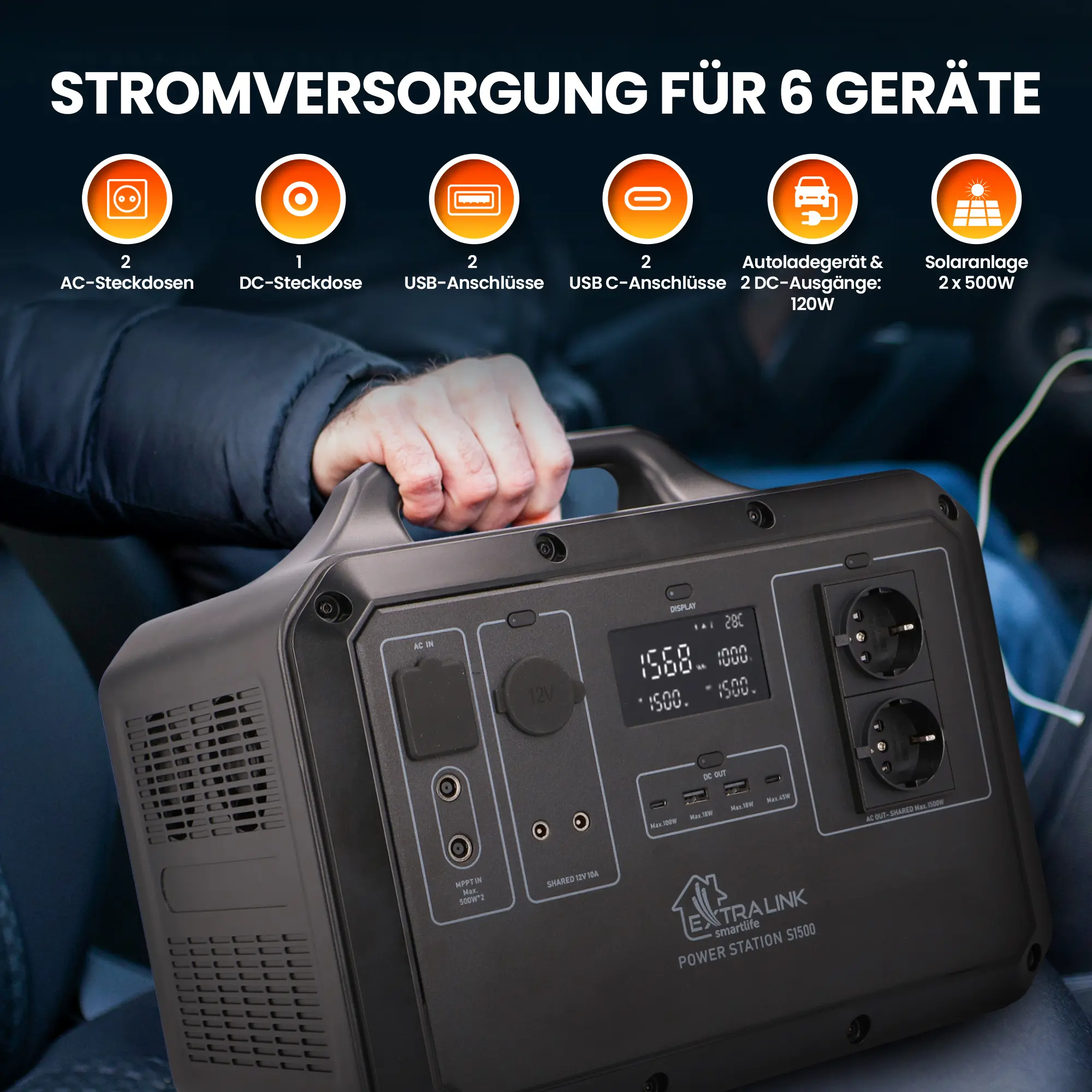 EXTRALINK EPS-S1500F 1568 WH KRAFTWERK