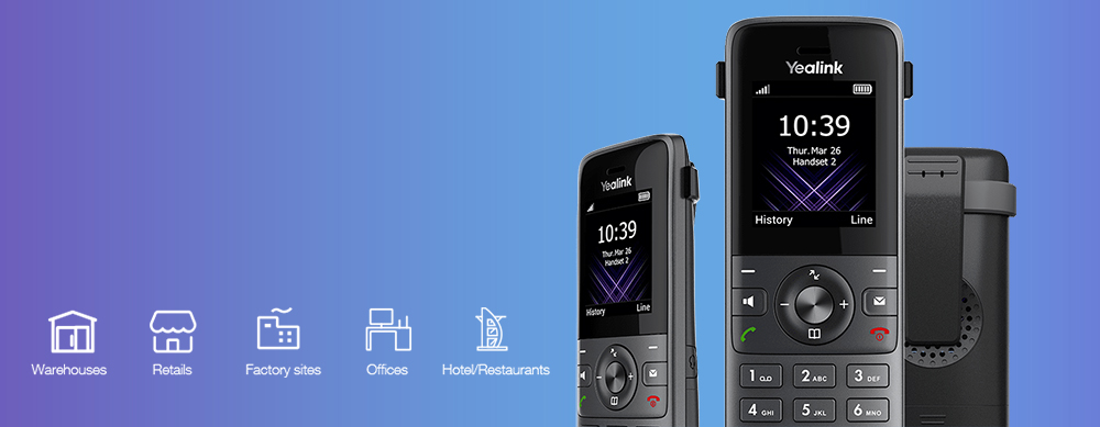 YEALINK W73H WIRELESS VOIP IP DECT PHONE