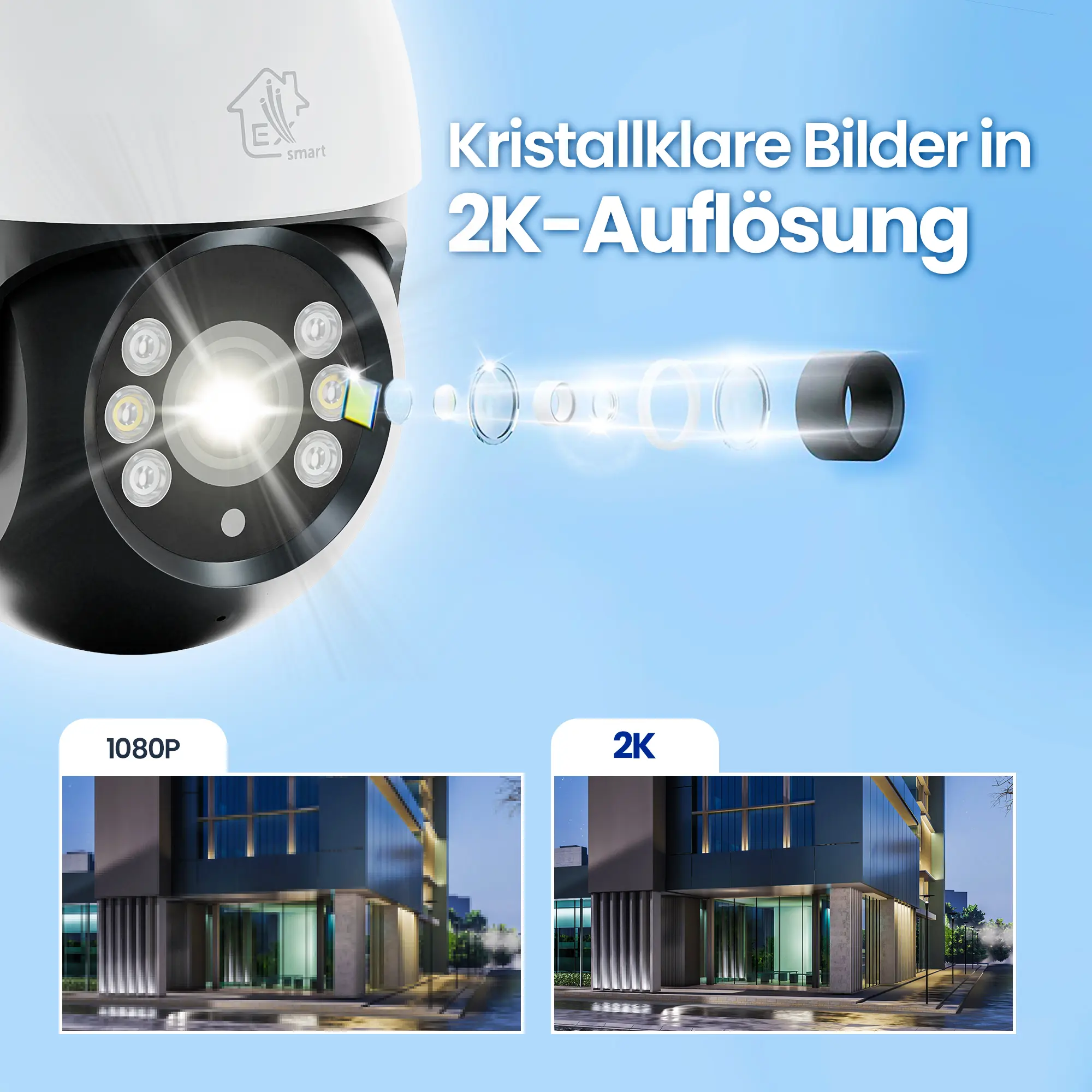 EXTRALINK PERUN OUTDOOR SICHERHEITSKAMERA FULL HD 1296P PTZ EOC-268 batna24