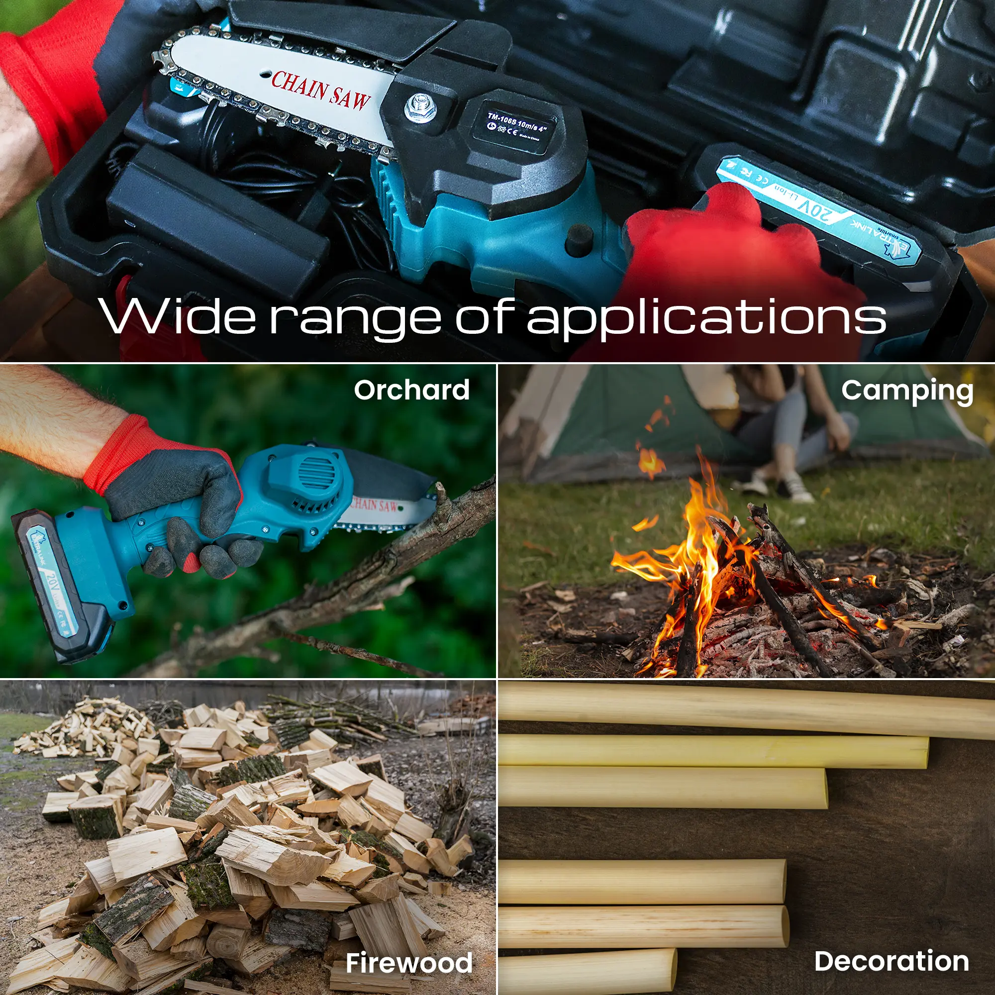 EXTRALINK ELECTRIC 6 INCH CHAIN SAW TM-107 batna24