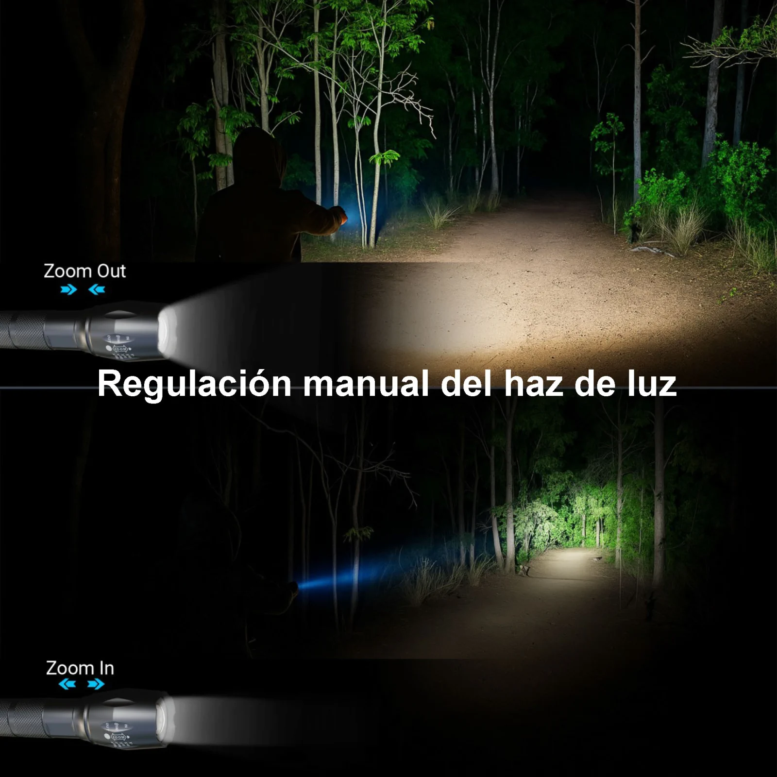 EXTRALINK FLASHLIGHT EFL-1031 ODIN 10W LED 400LM BATER&Iacute;A RECARGABLE batna24