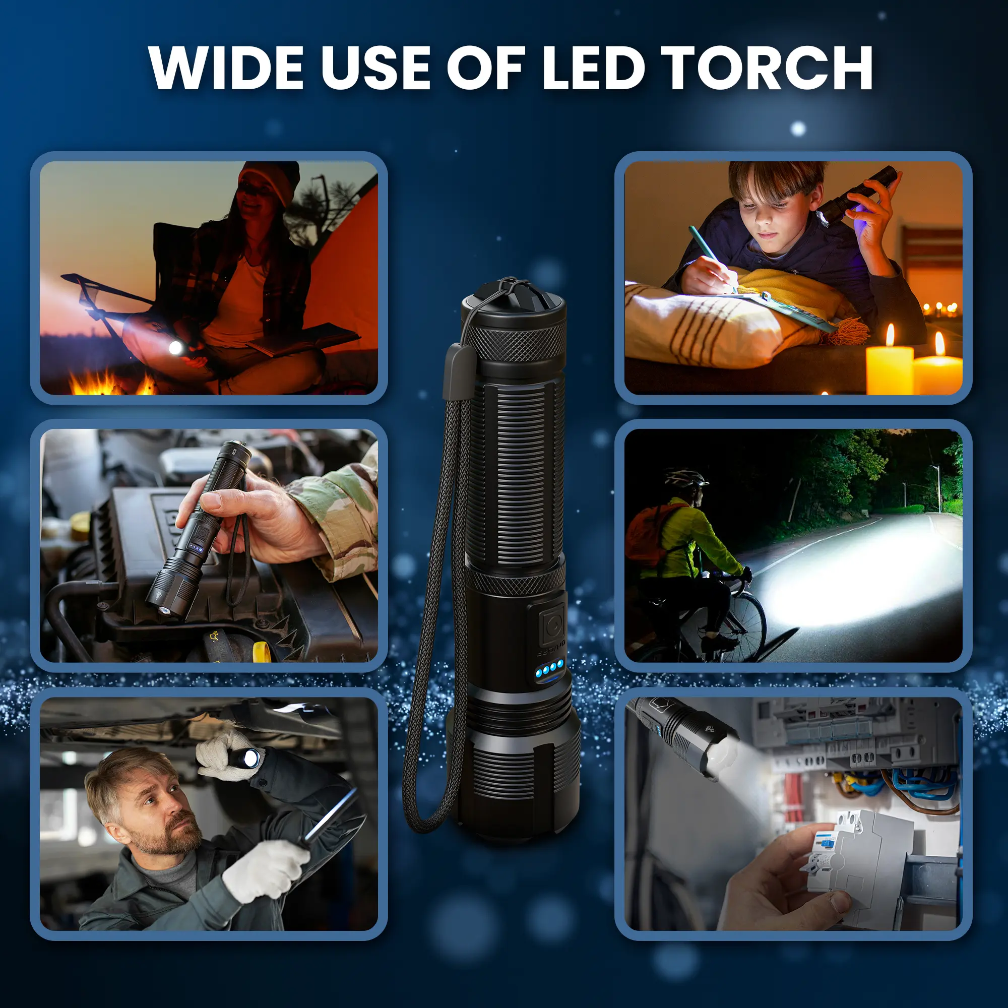 EXTRALINK FLASHLIGHT LED XHP50 1000LM BATERÍA RECARGABLE batna24