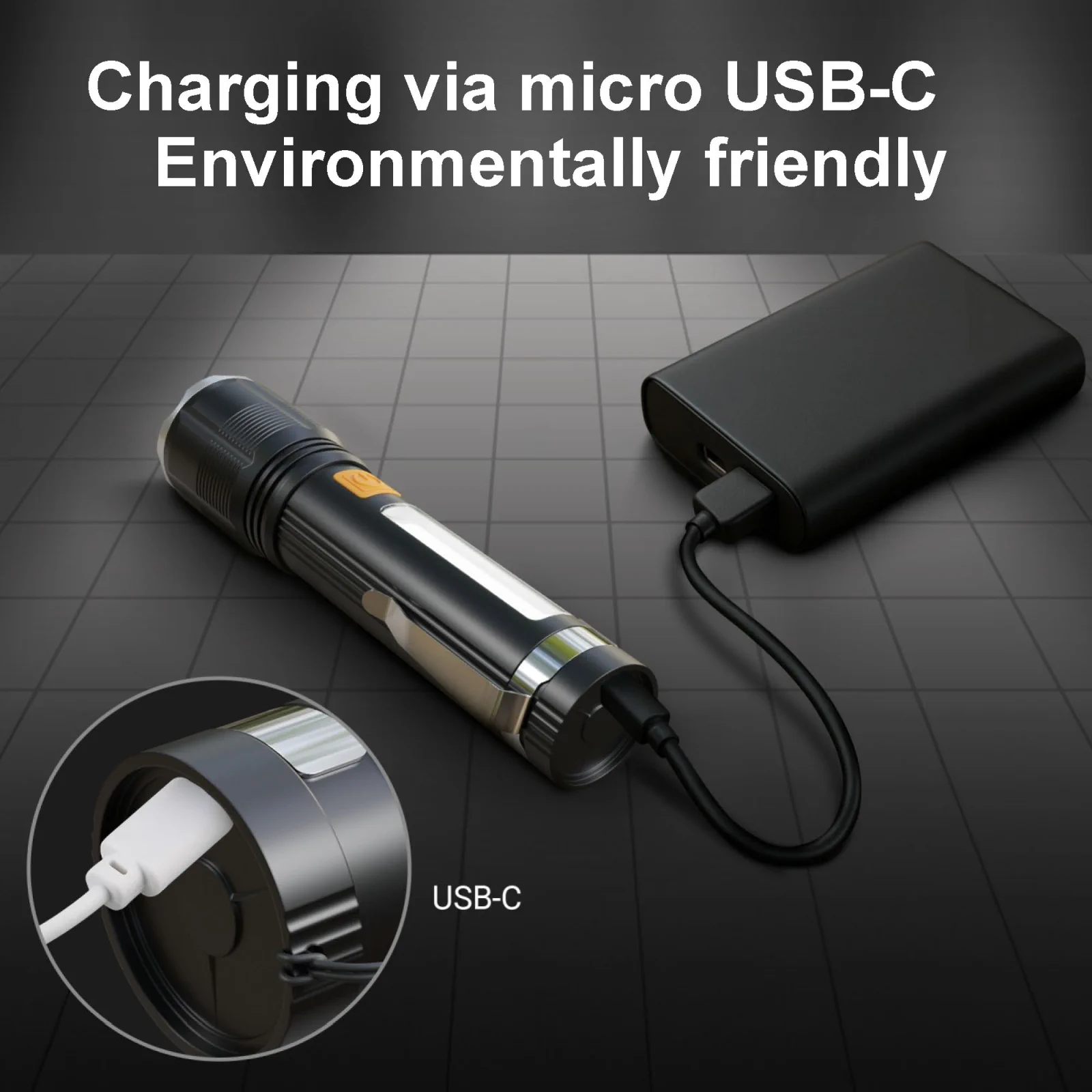 EXTRALINK FLASHLIGHT LED EFL-1138 WILI 700LM BATERÍA RECARGABLE batna24