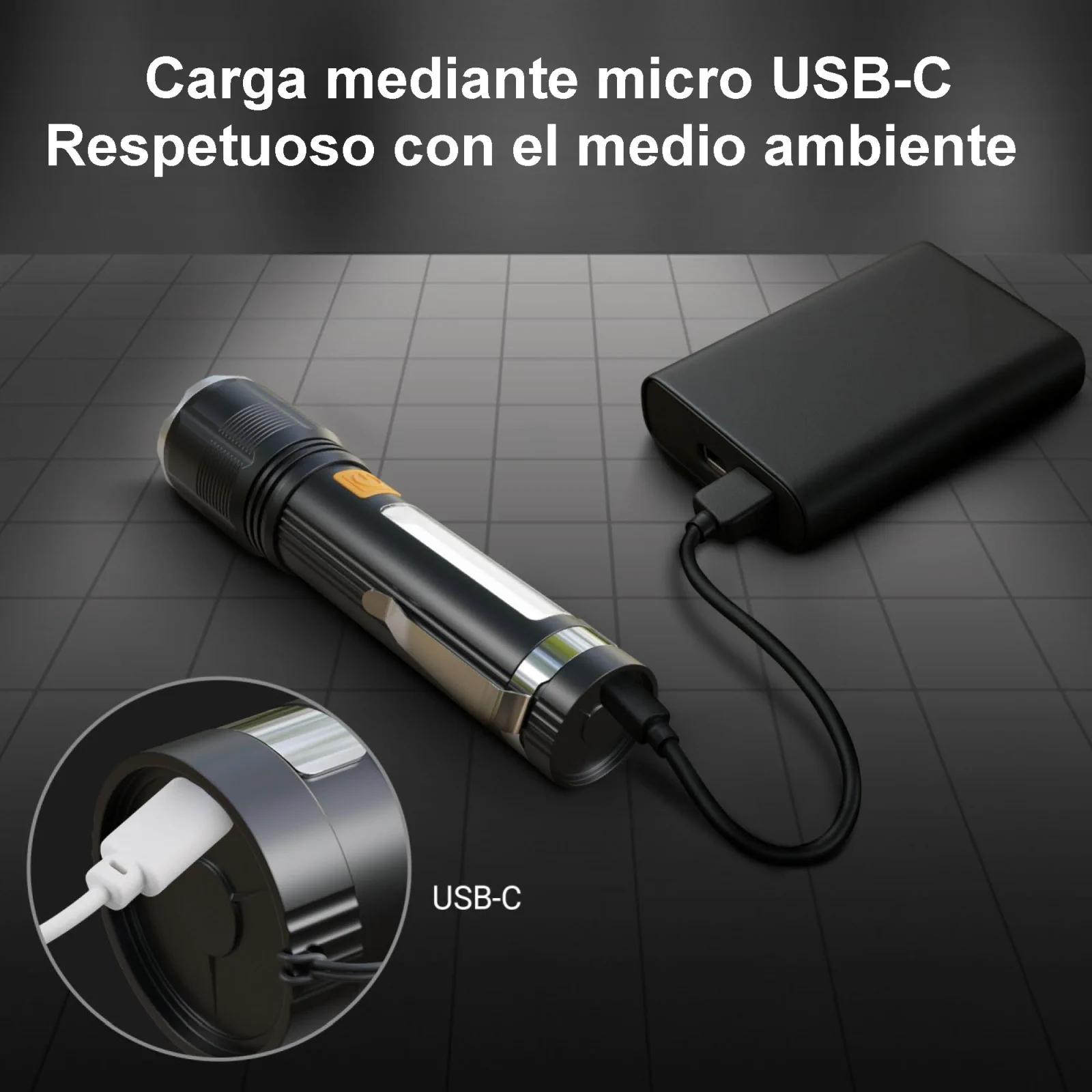 EXTRALINK FLASHLIGHT LED EFL-1138 WILI 700LM BATER&Iacute;A RECARGABLE batna24