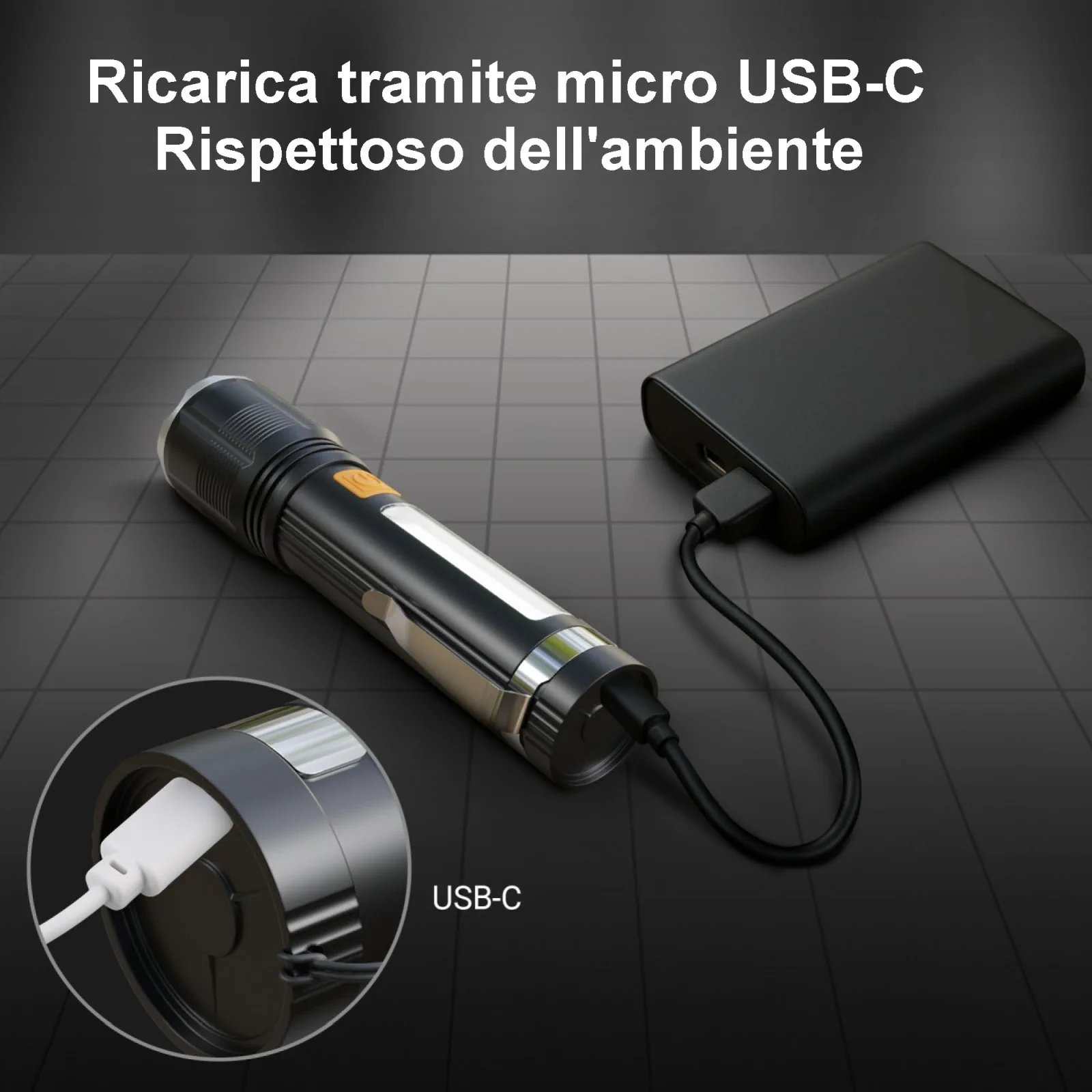 EXTRALINK FLASHLIGHT LED EFL-1138 WILI 700LM BATTERIA RICARICABILE batna24
