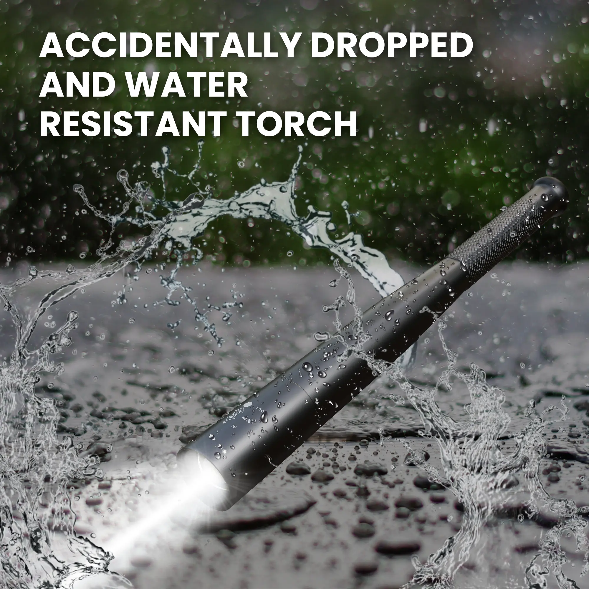 EXTRALINK BASEBALL FLASHLIGHT ULTRA BRIGHT LED 10W 300LM BATTERY EFL-1101 batna24