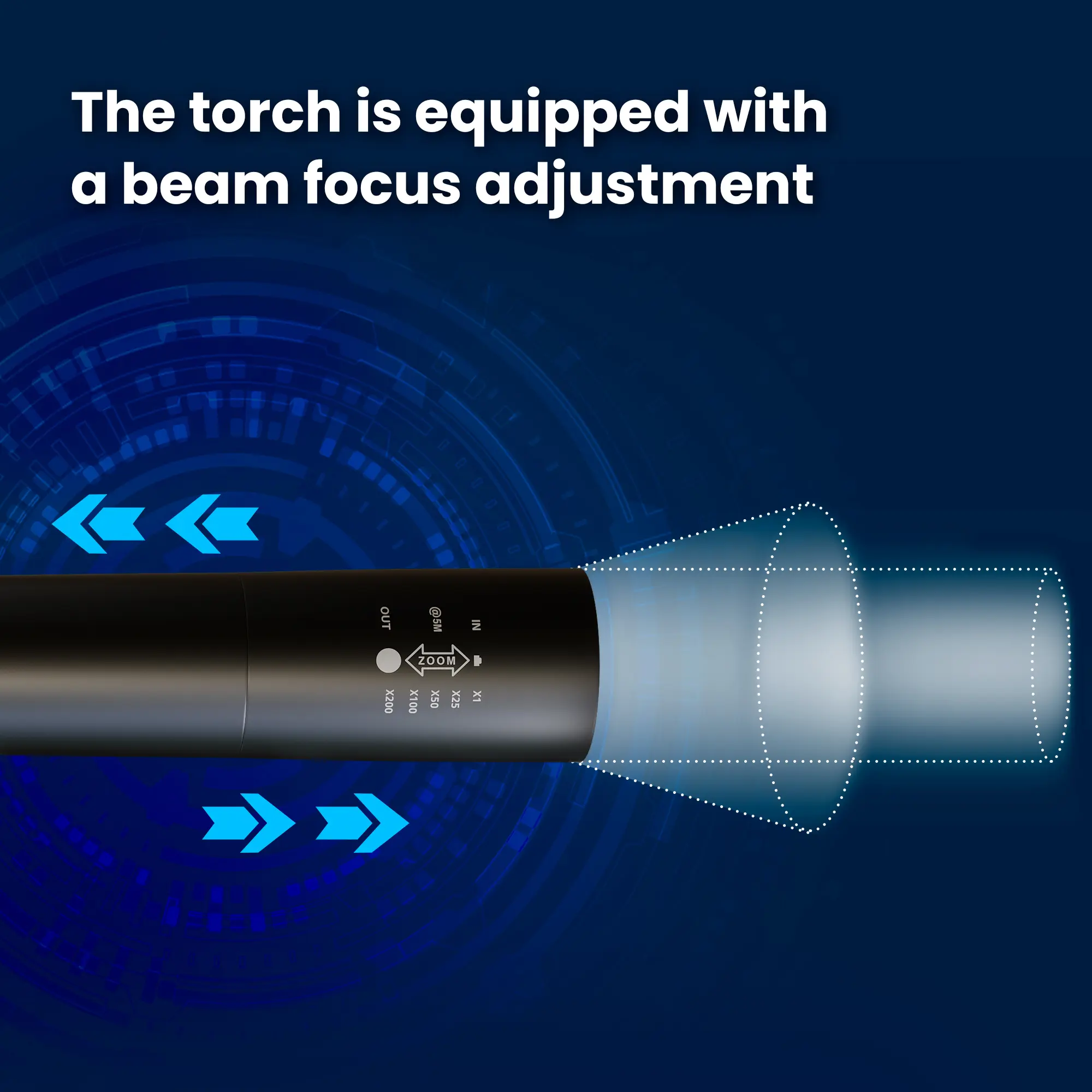 EXTRALINK BASEBALL FLASHLIGHT ULTRA BRIGHT LED 10W 300LM BATTERY EFL-1101 batna24