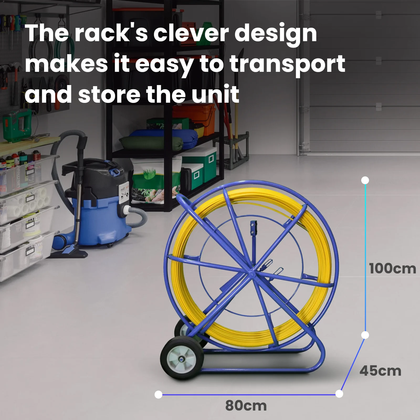 Extralink Pilot 8mm 250m | FRP fibra de vidrio, dia. 8mm, longitud 250m, amarillo