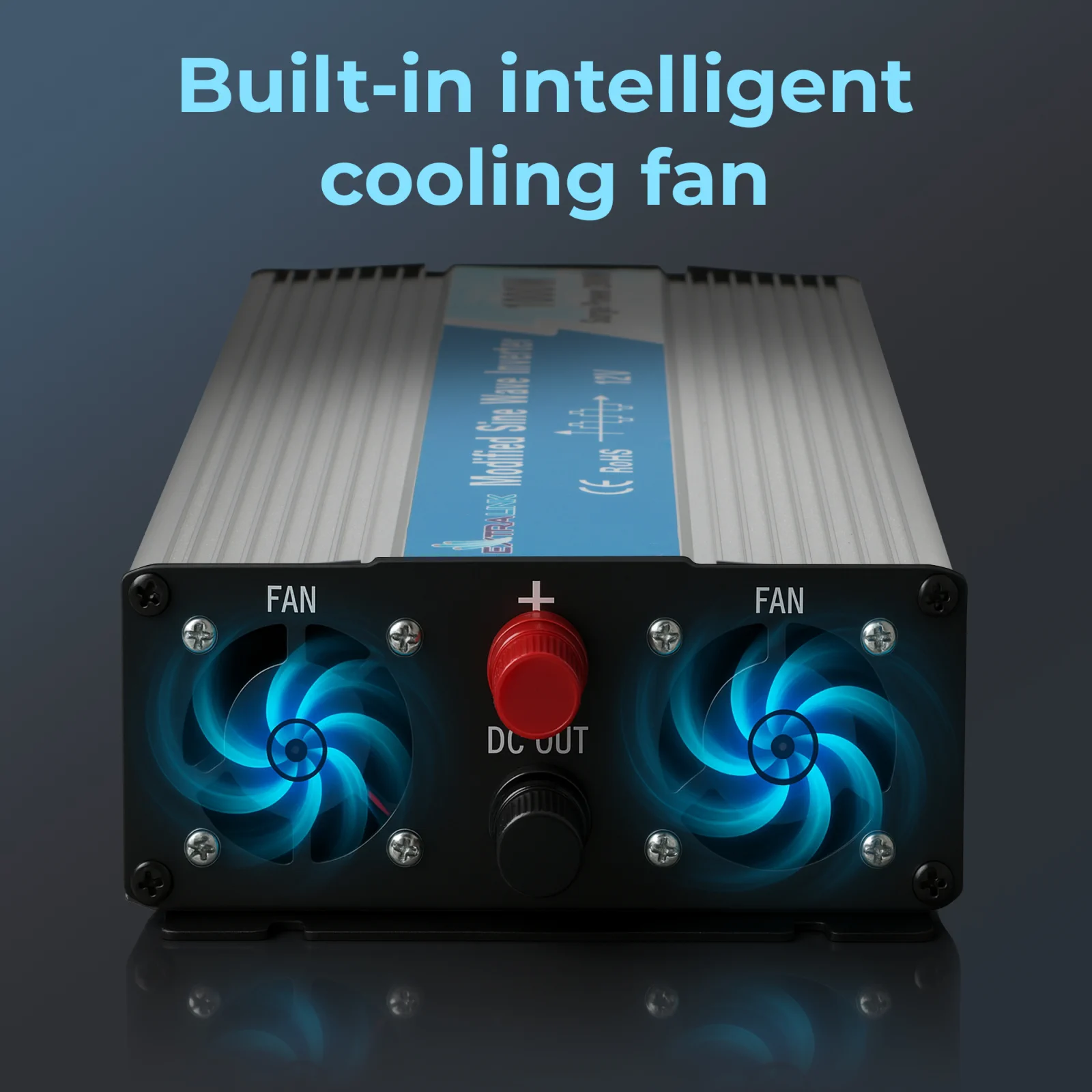 EXTRALINK VOLTAGE CONVERTER 12V - 230V, 1500W, MODIFIED SINE OPIM-1500W