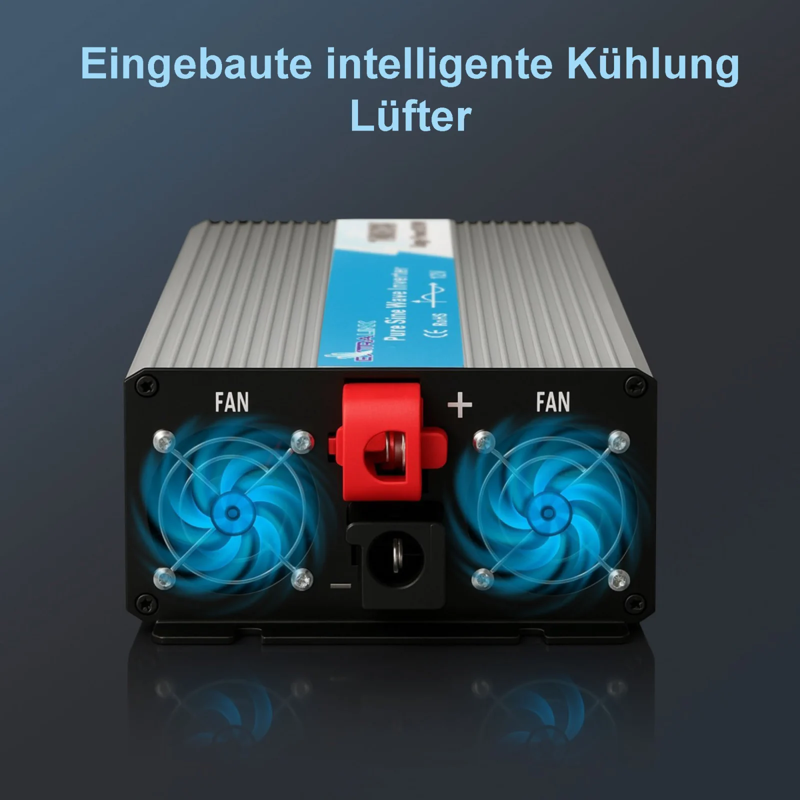 EXTRALINK SPANNUNGSWANDLER 12V - 230V, 1500W, REINER SINUS OPIP-1500W