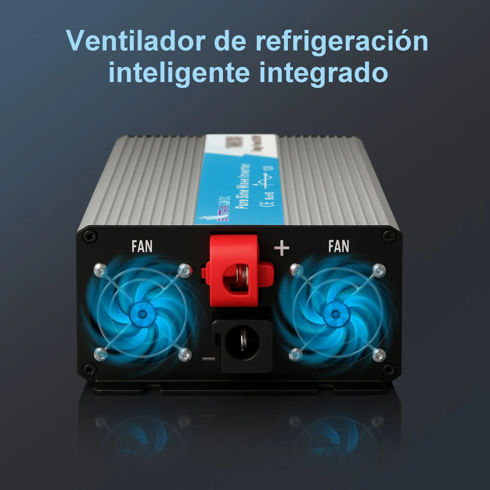 CONVERTIDOR DE TENSIÓN EXTRALINK 12V - 230V, 1500W, SINUSOIDAL PURO OPIP-1500W
