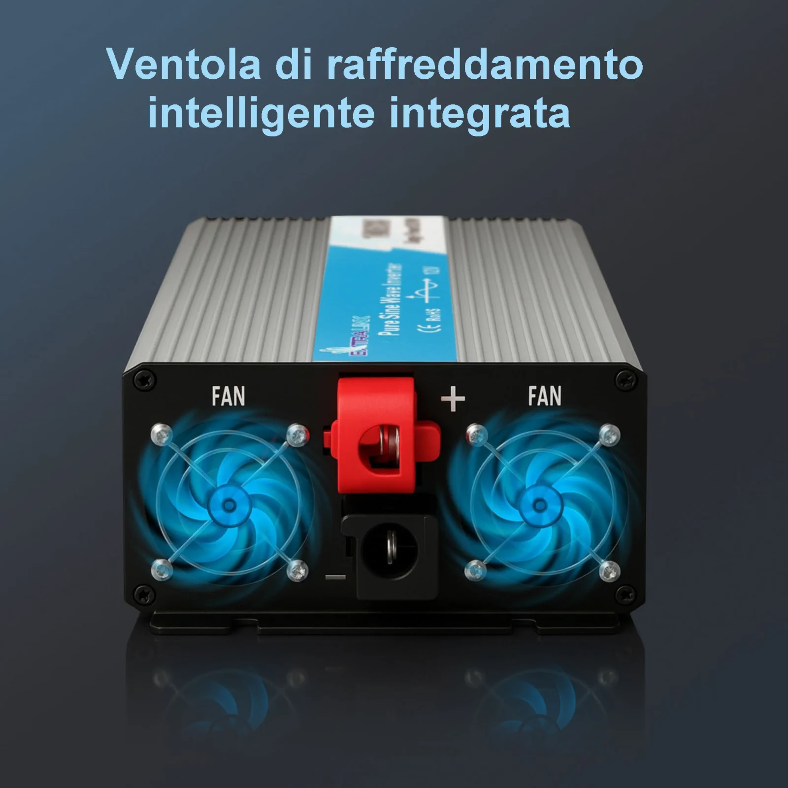 CONVERTITORE DI TENSIONE EXTRALINK 12V - 230V, 1500W, SINUS PURO OPIP-1500W