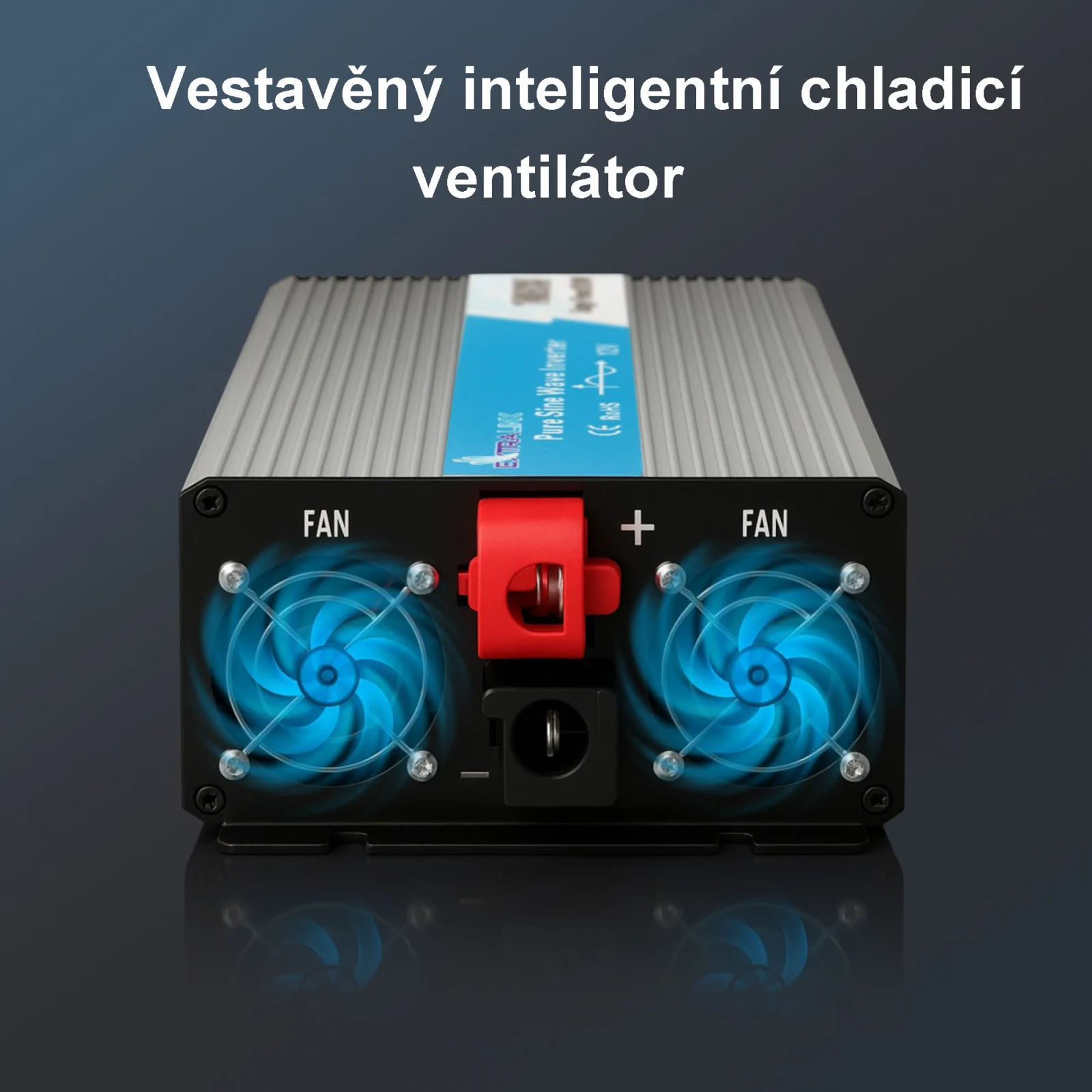 EXTRALINK MĚNIČ NAPĚTÍ 12V - 230V, 2000W, PURE SINUS OPIP-2000W