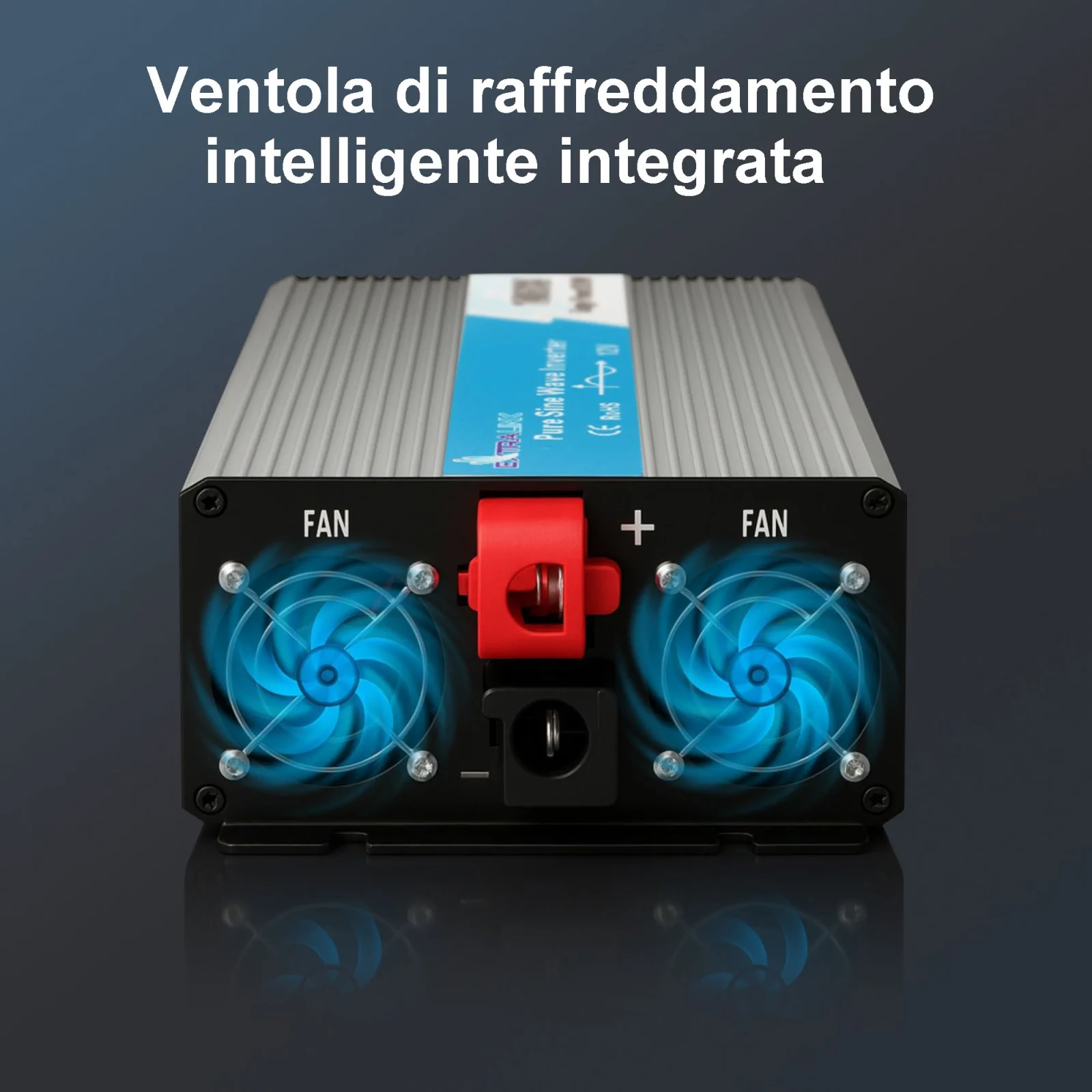 CONVERTITORE DI TENSIONE EXTRALINK 12V - 230V, 2000W, SINUS PURO OPIP-2000W