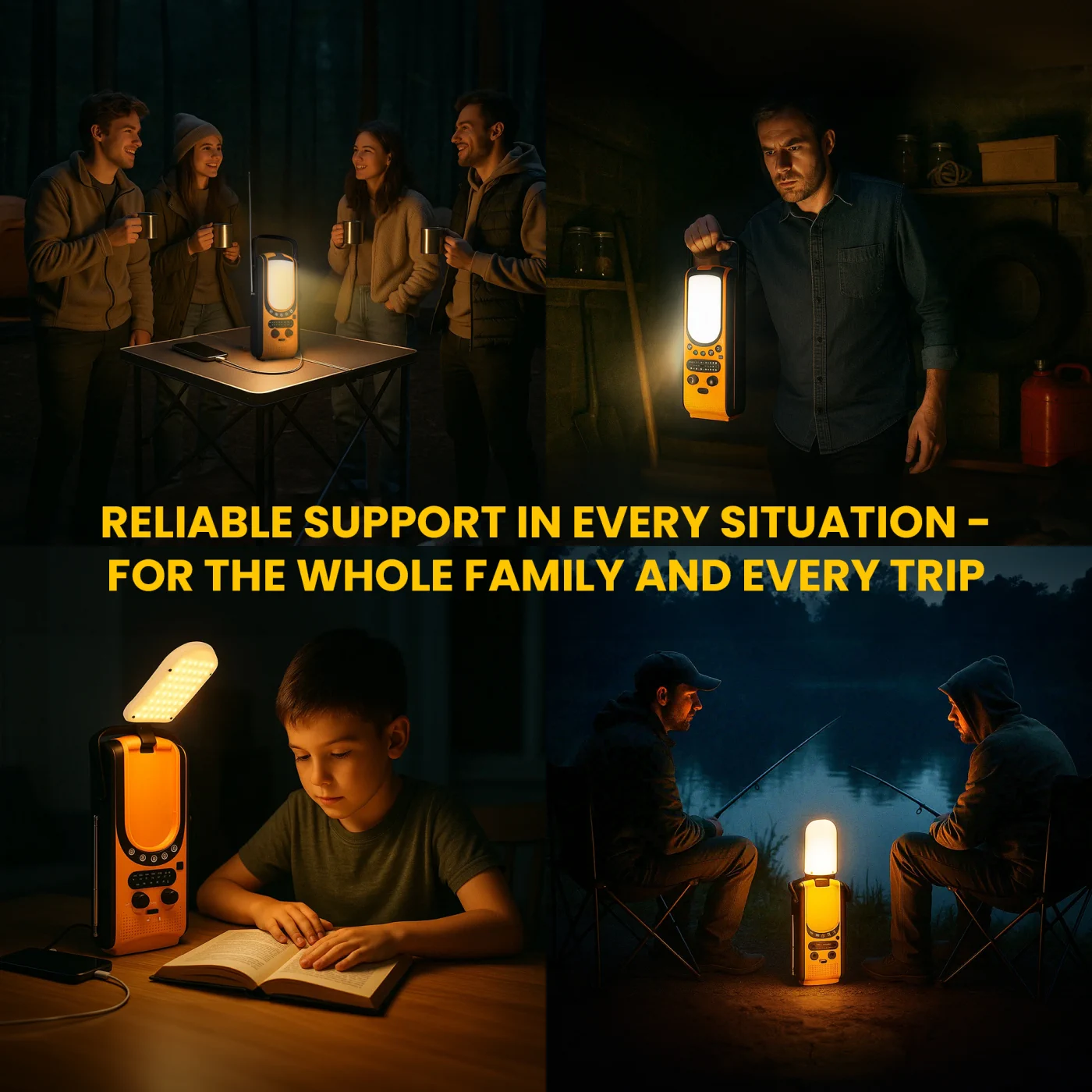 EXTRALINK SOLAR DE EMERGENCIA MANIVELA RADIO DINAMO POWERBANK 6000MAH CON LINTERNA SOS