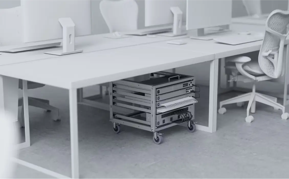 UBIQUITI U-RACK-6U-TL UNIFI OPEN FRAME 6U MOBILE RACK, TOOL LESS