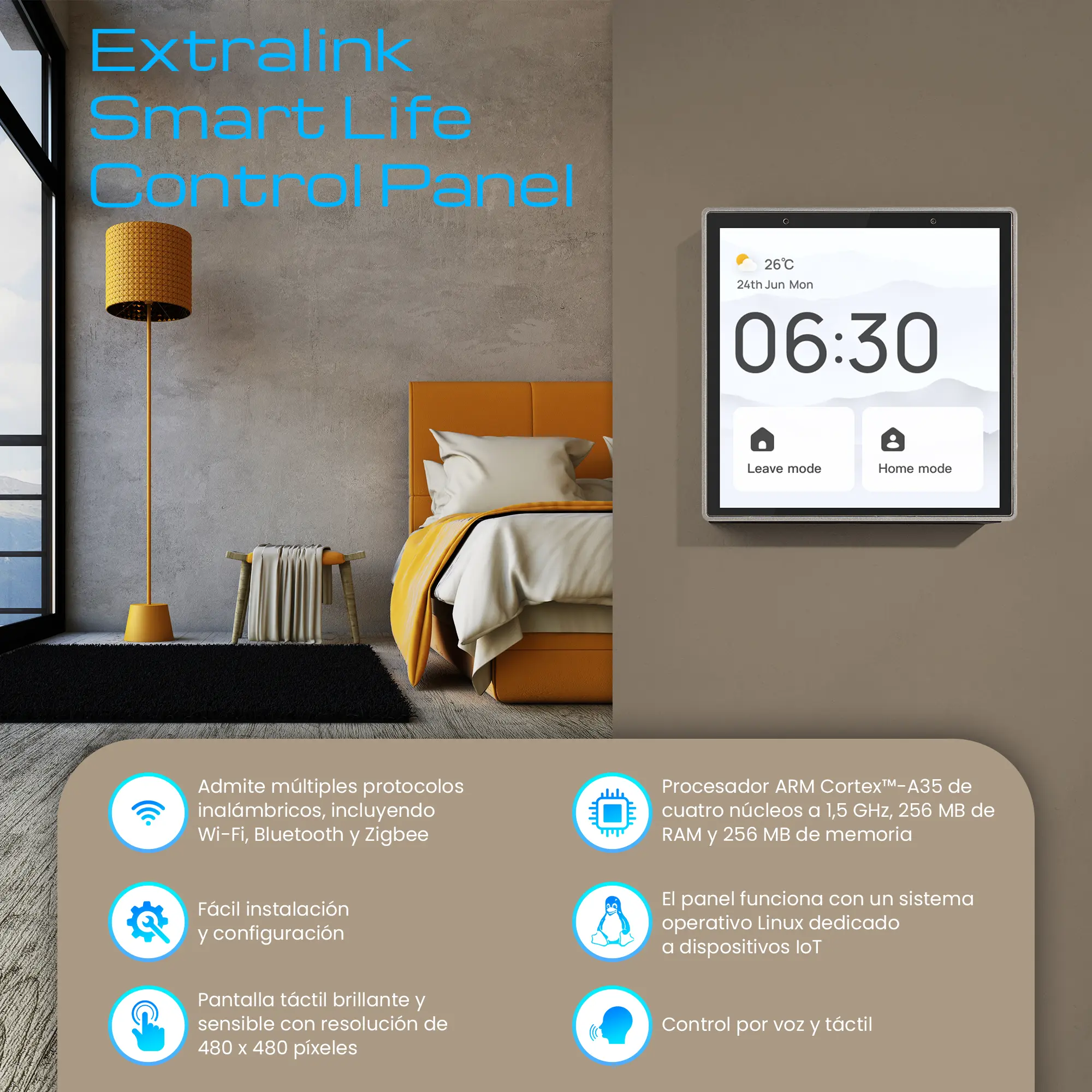 PANEL DE CONTROL EXTRALINK SMART LIFE ESH-CP1 batna24