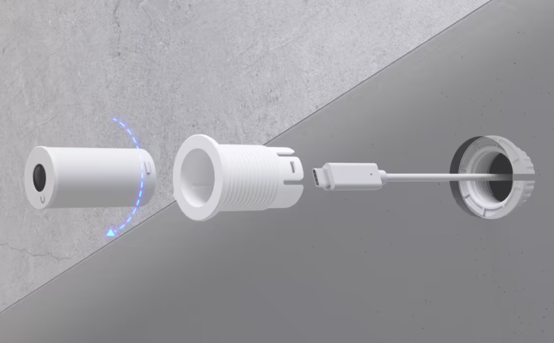 UBIQUITI UVC-AI-THETA НИЗКОПРОФИЛЬНАЯ 4K POE КАМЕРА С ШИРОКОУГОЛЬНЫМ ОБЪЕКТИВОМ