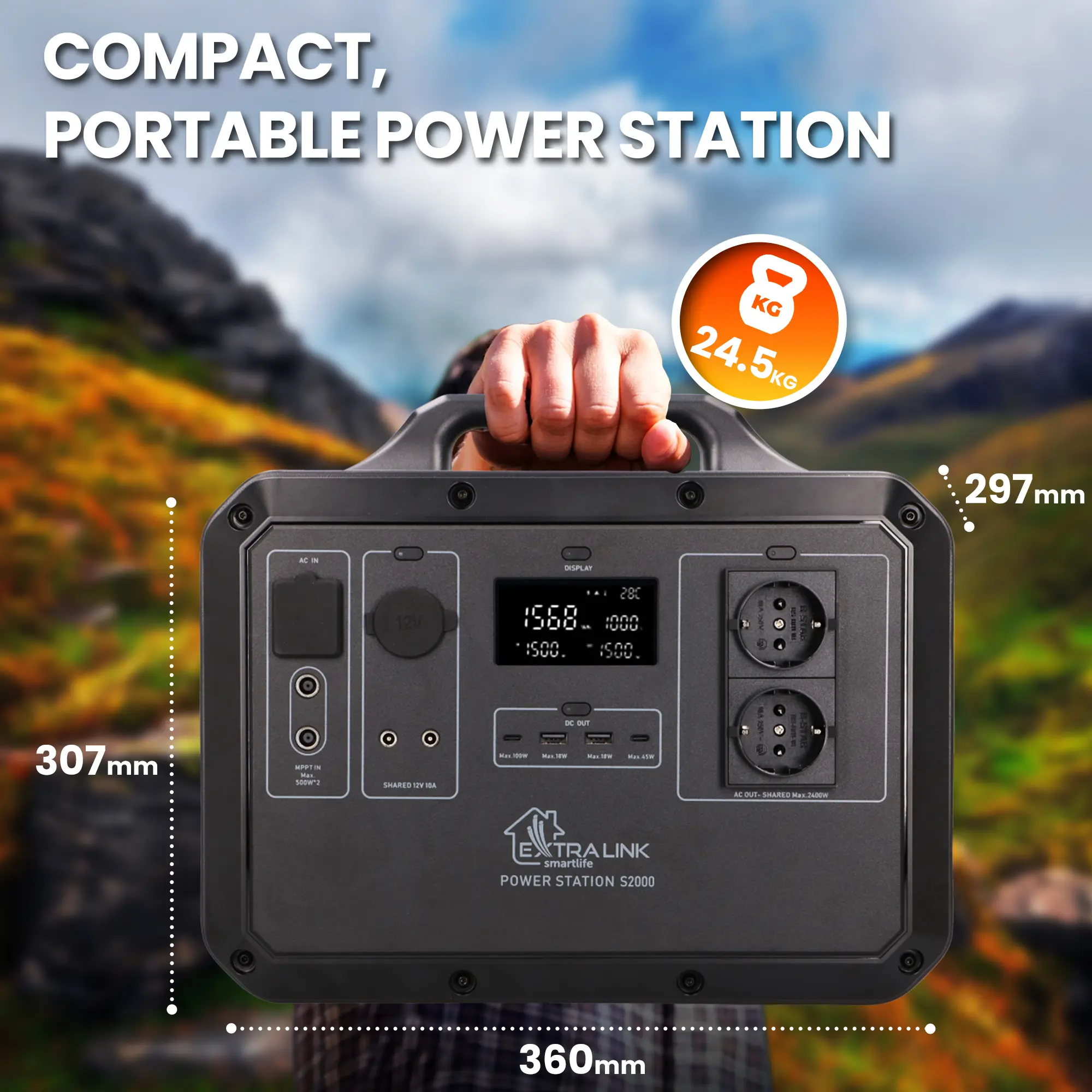 EXTRALINK EPS-S1000S 1021 WH POWER STATION