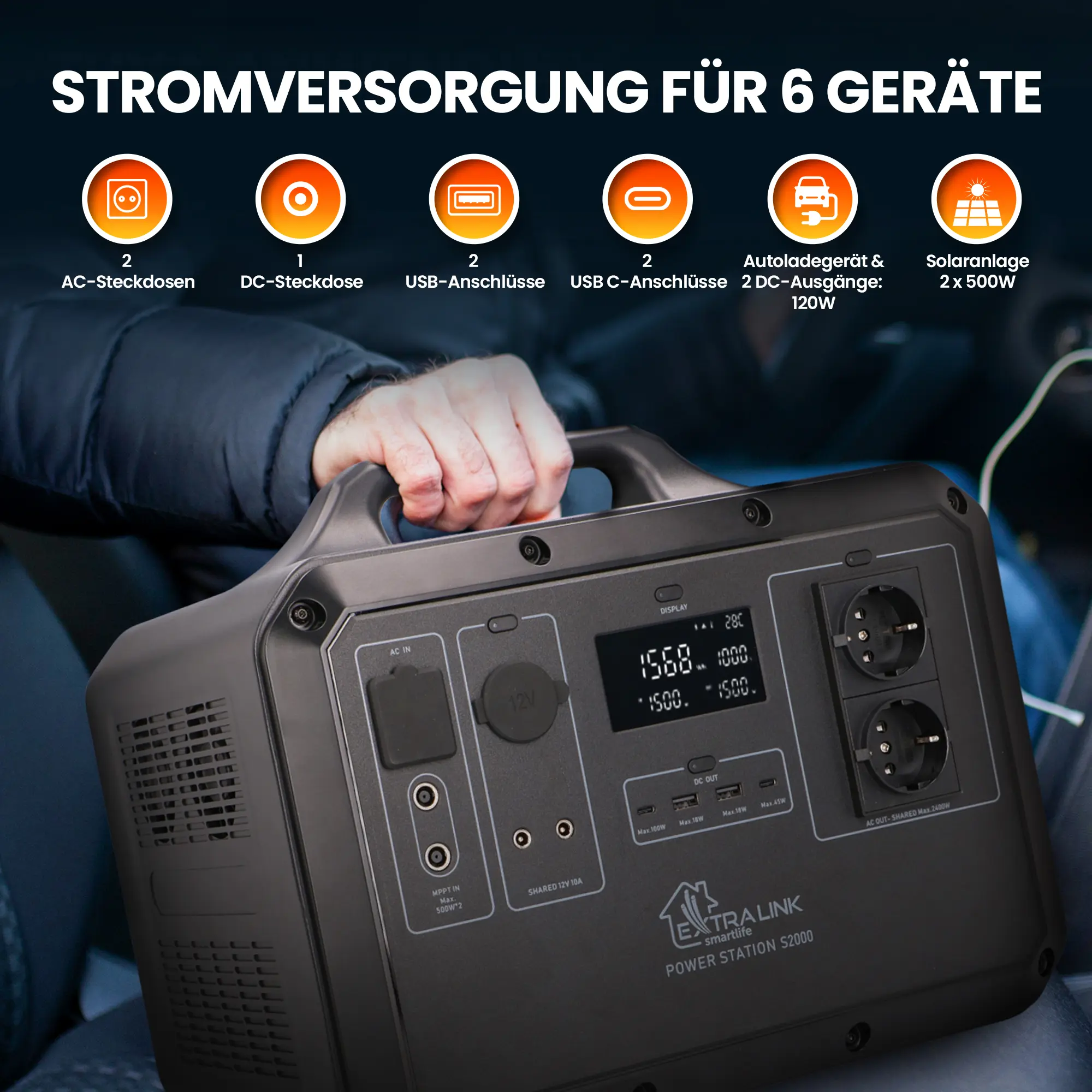 EXTRALINK EPS-S1500F 1568 WH KRAFTWERK