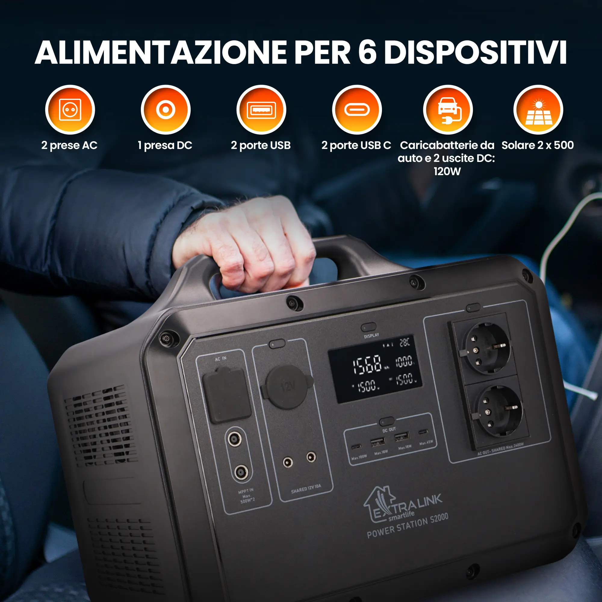 EXTRALINK EPS-S1500F 1568 WH CENTRALE ELETTRICA