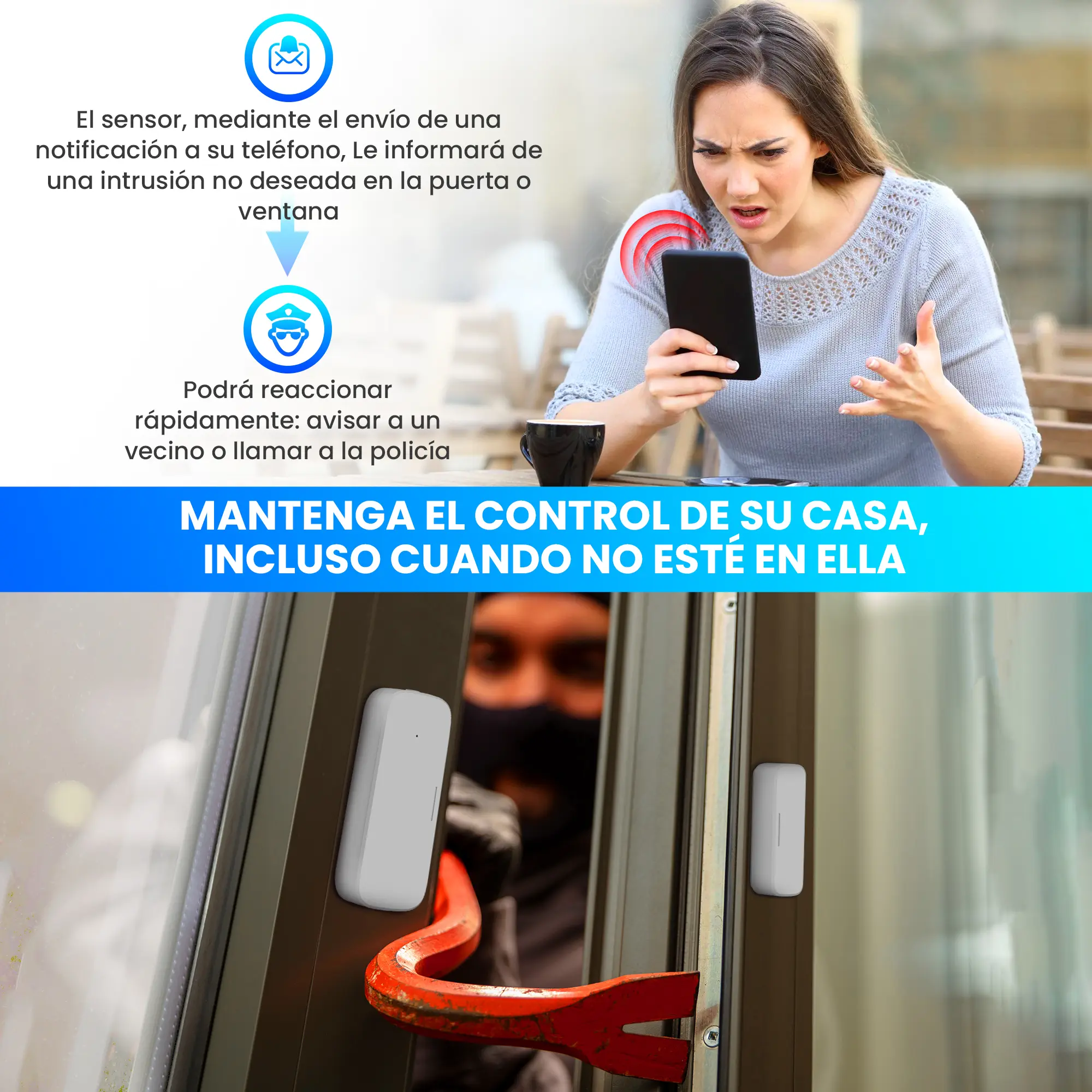 EXTRALINK SMART LIFE SENSOR DE PUERTA VENTANA