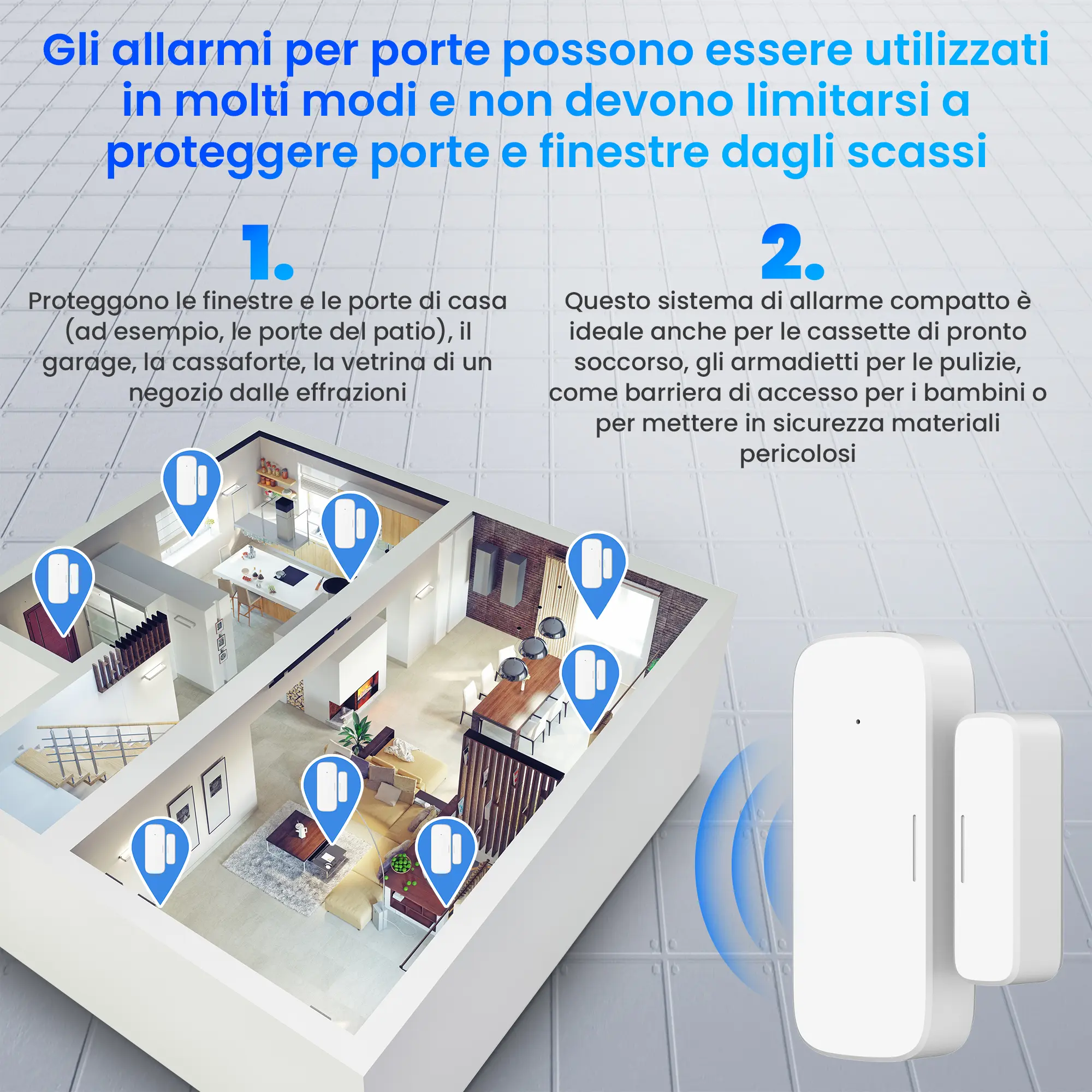 SENSORE PER PORTE E FINESTRE EXTRALINK SMART LIFE
