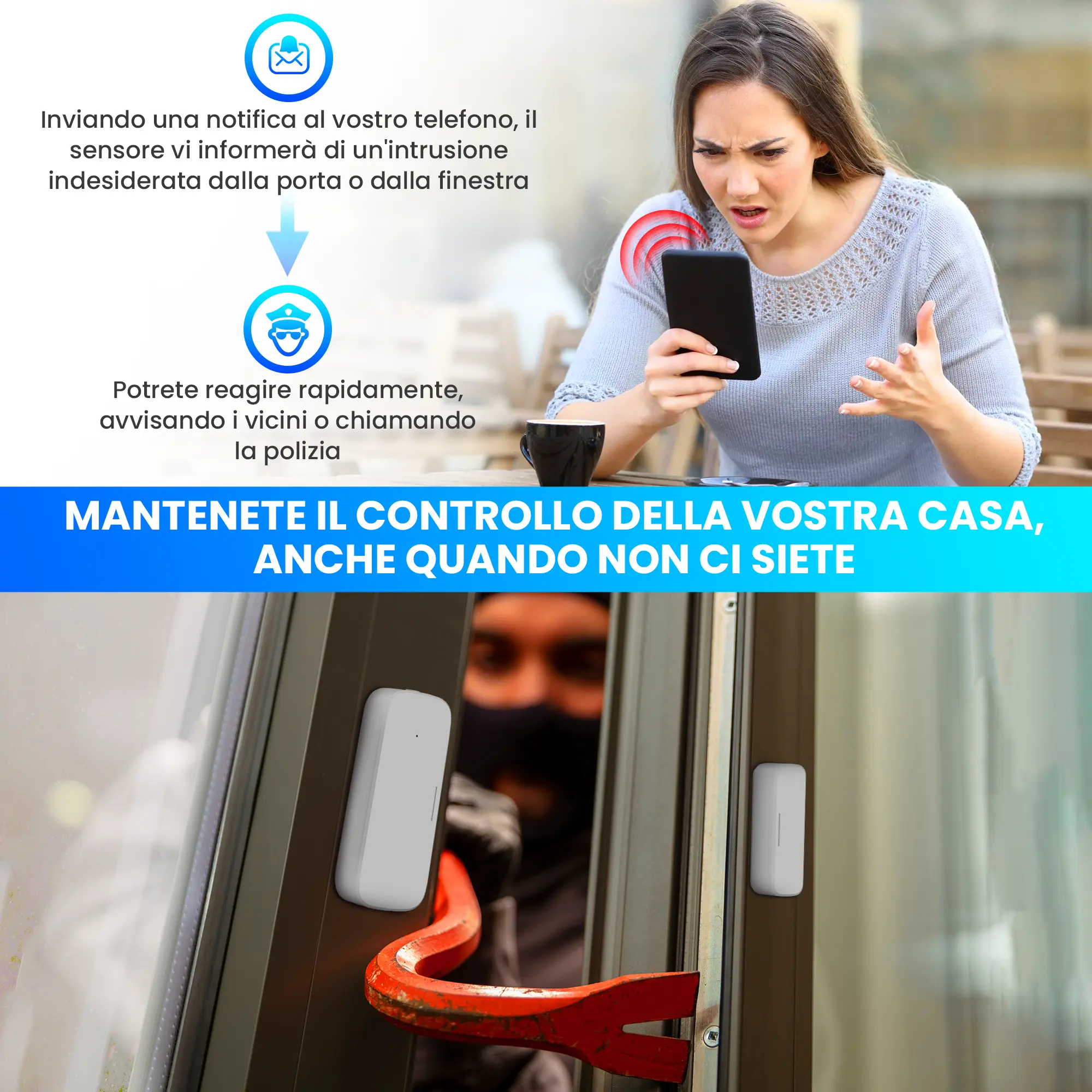 SENSORE PER PORTE E FINESTRE EXTRALINK SMART LIFE