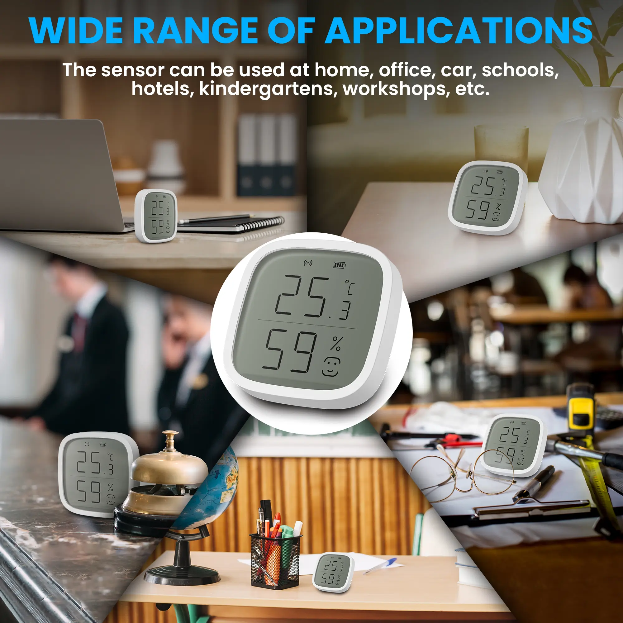 EXTRALINK SMART LIFE TEMPERATURE AND HUMIDITY SENSOR batna24