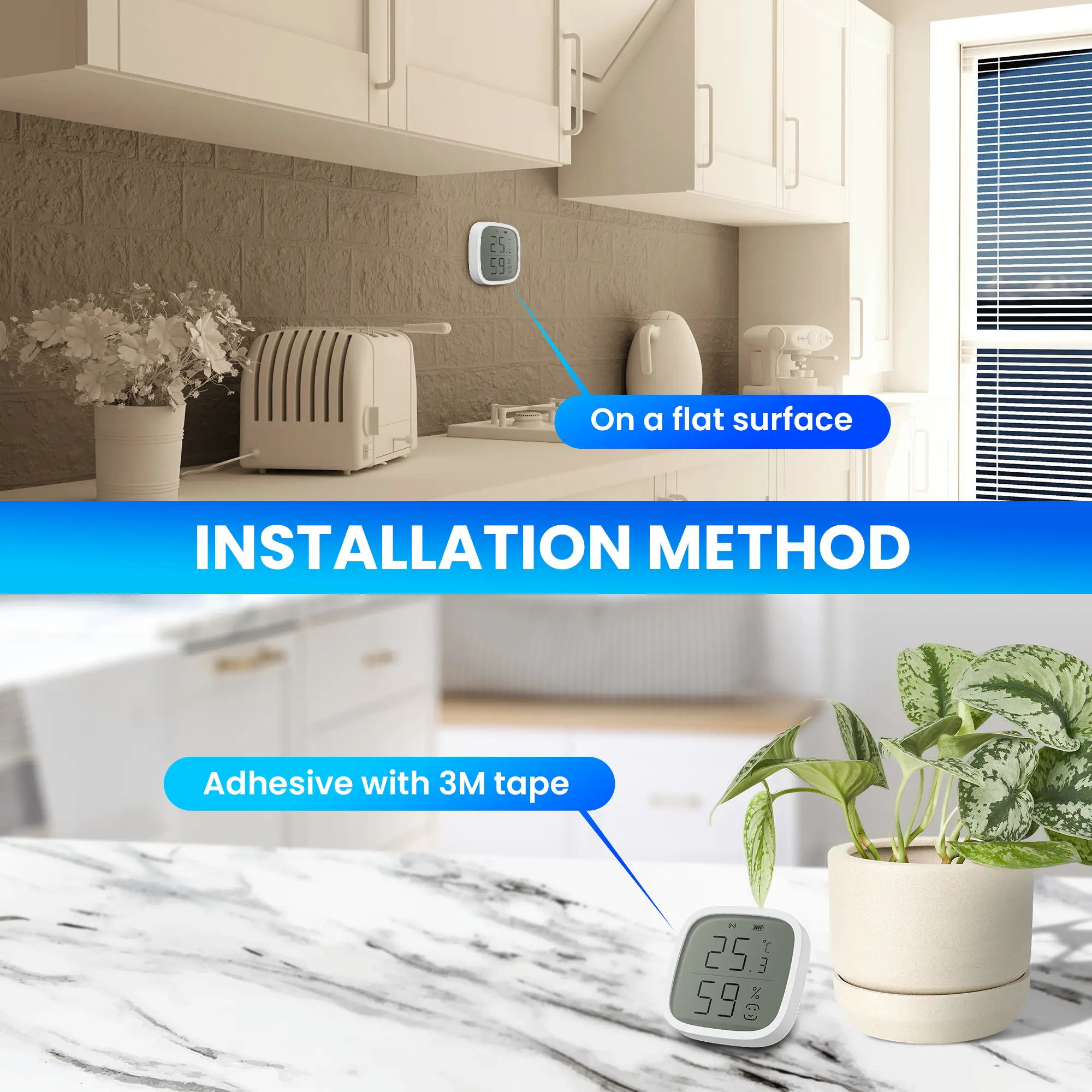 EXTRALINK SMART LIFE TEMPERATURE AND HUMIDITY SENSOR batna24