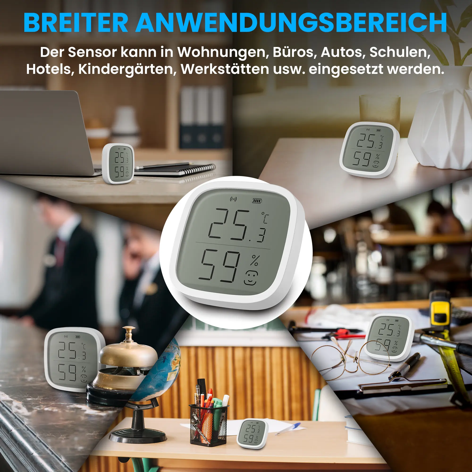 EXTRALINK SMART LIFE TEMPERATUR- UND FEUCHTIGKEITSSENSOR batna24