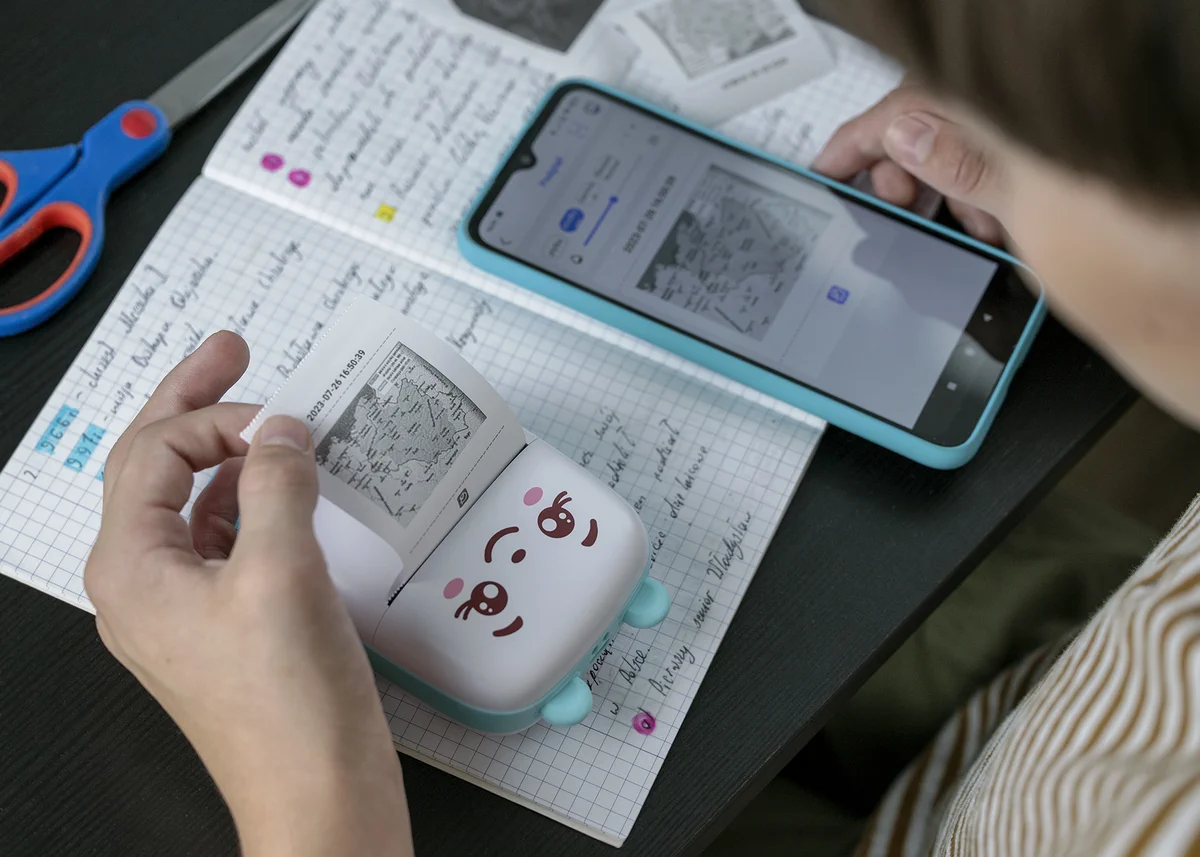 EXTRALINK EPP-001 MINI IMPRESORA PORTÁTIL AZUL batna24