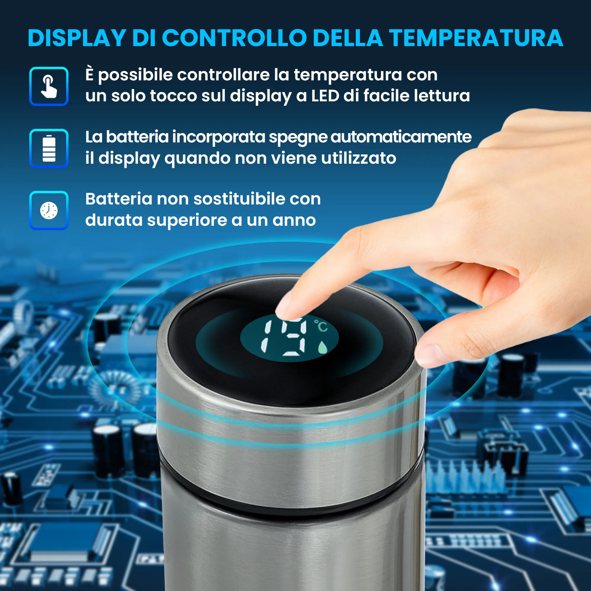EXTRALINK LED TAZZA TERMICA BIANCA batna24