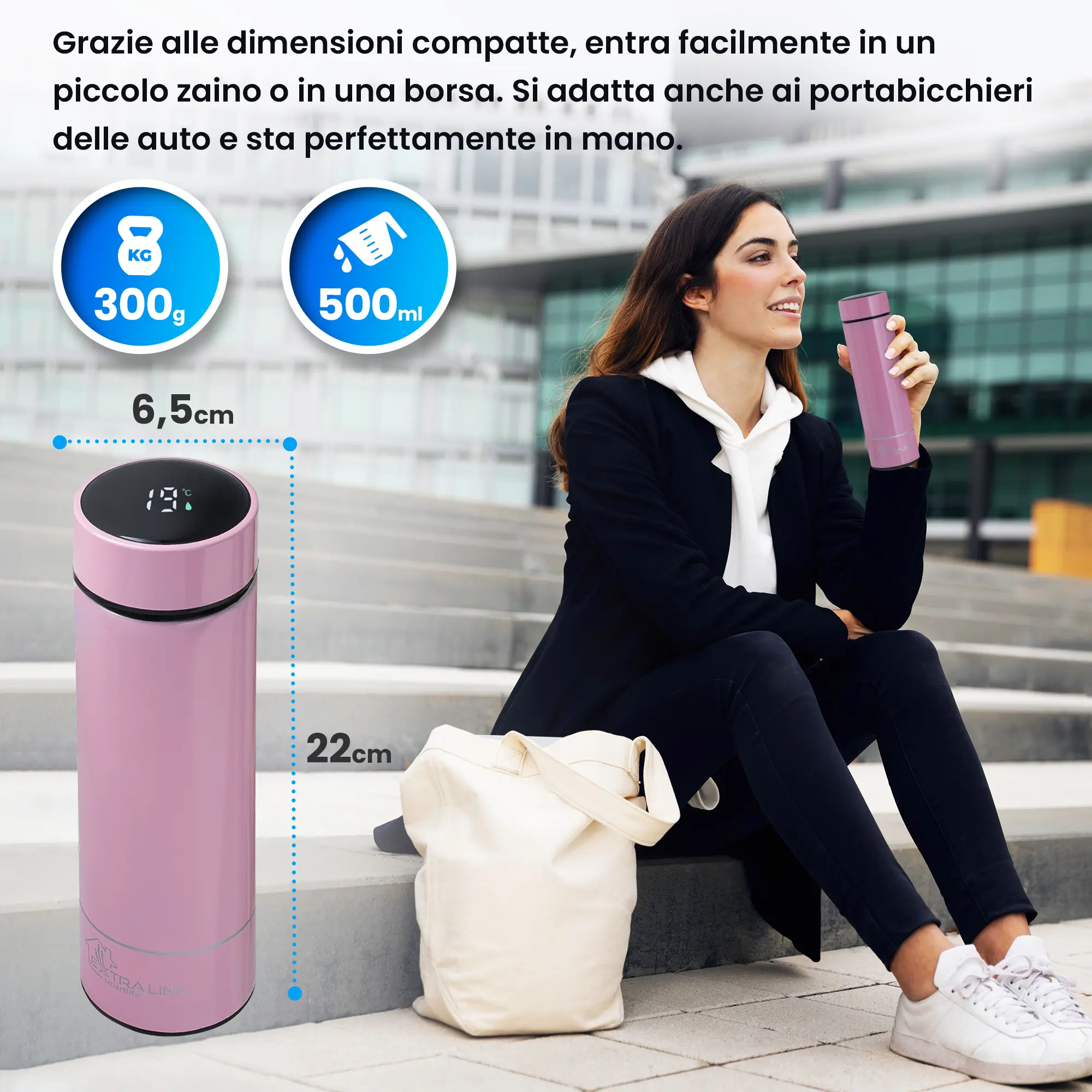 EXTRALINK LED TAZZA TERMICA BIANCA batna24
