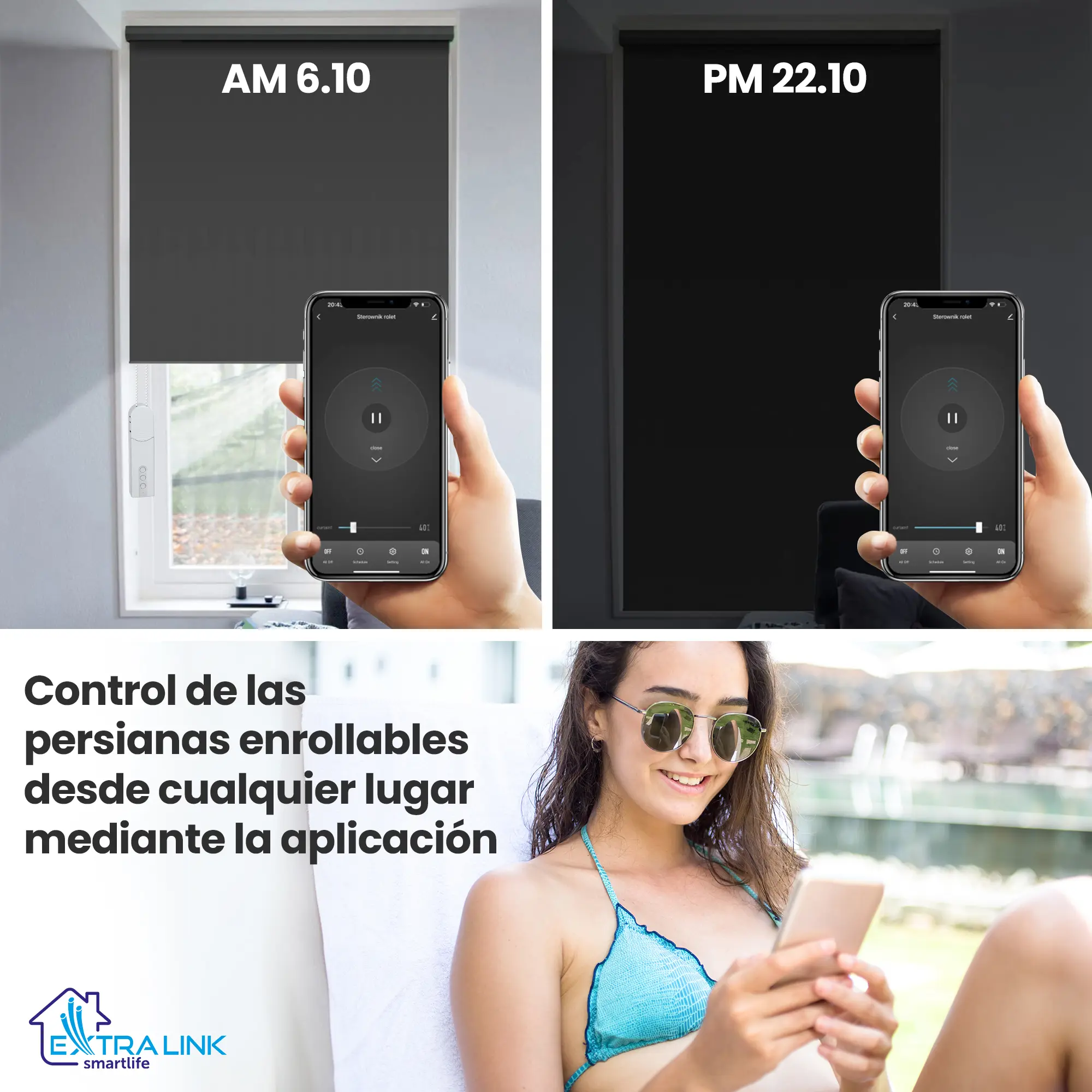EXTRALINK SMART ROLLER BLINDS MOTOR ESH-RBM1