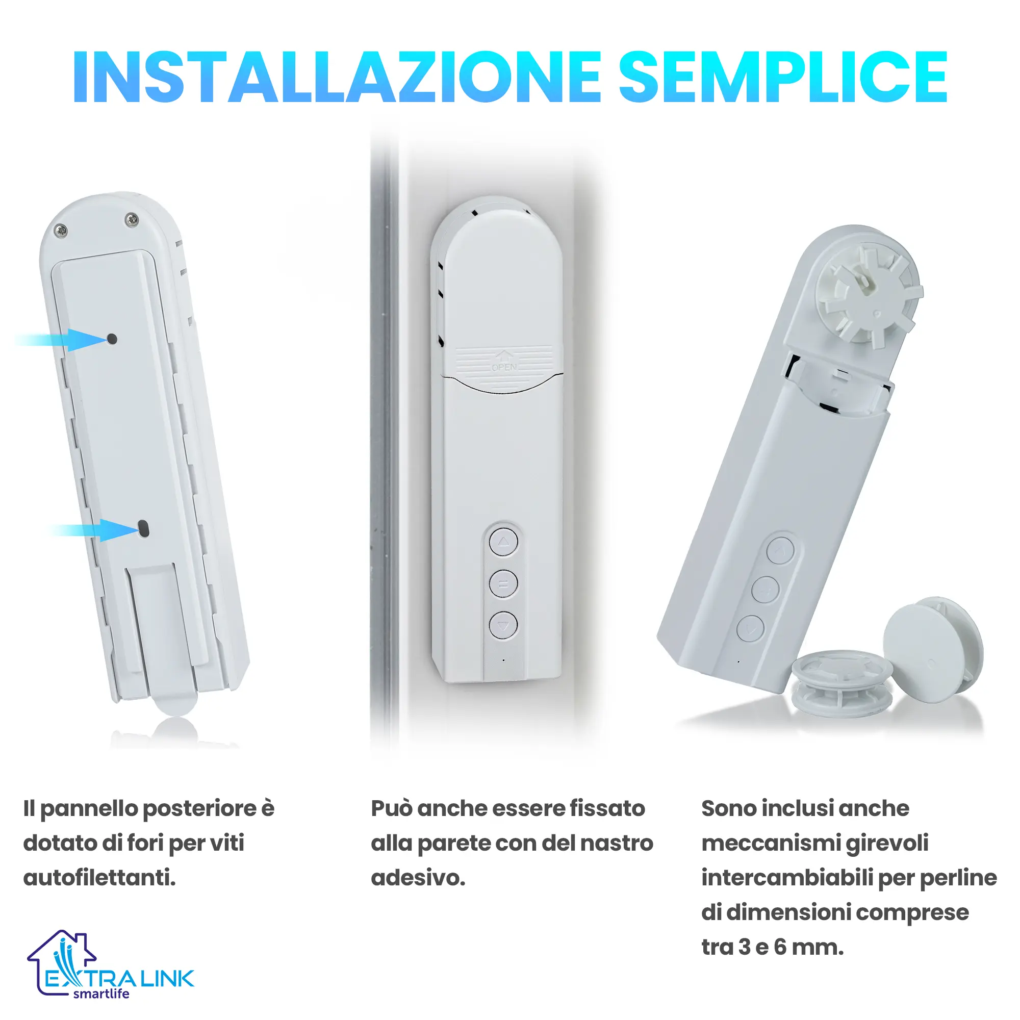 MOTORE PER TENDE A RULLO INTELLIGENTI EXTRALINK ESH-RBM1