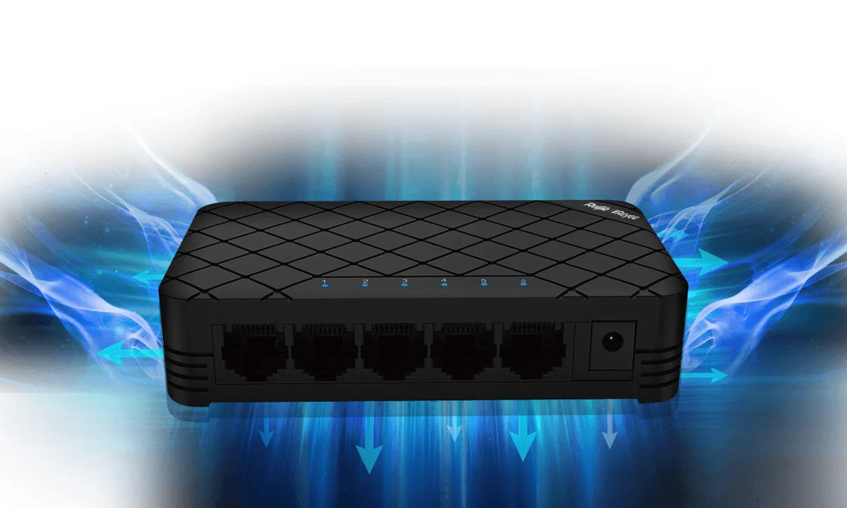 RUIJIE RG-ES05 5 PORTS FAST ETHERNET UNMANAGED DESKTOP SWITCH batna24