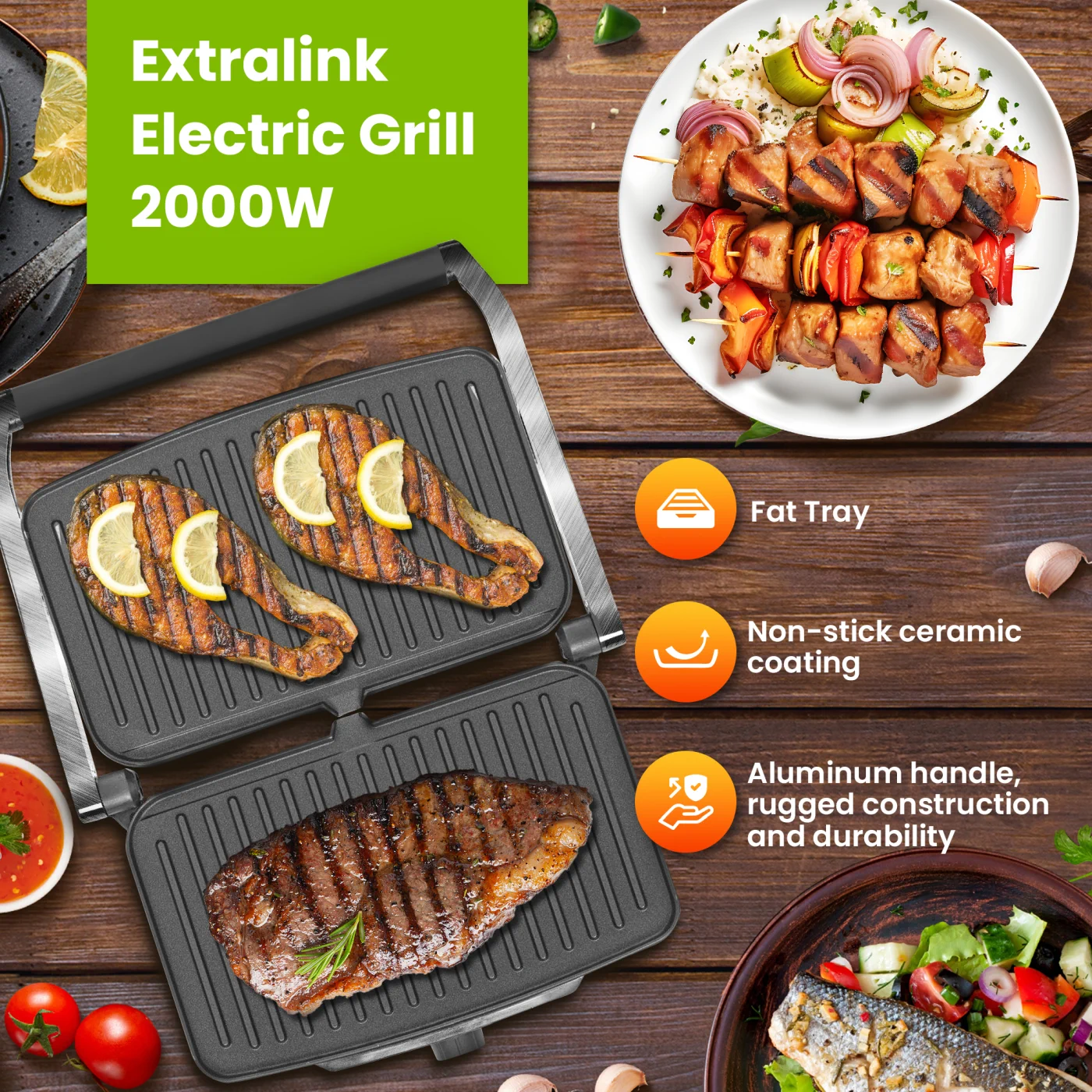 EXTRALINK ELECTRIC GRILL SJ-36