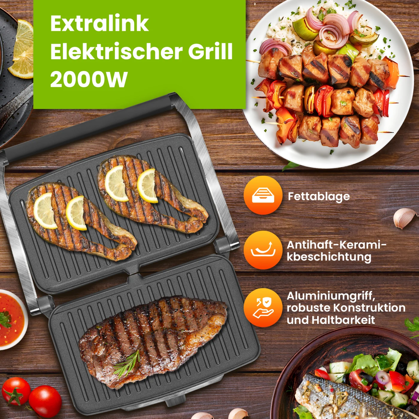 EXTRALINK ELECTRIC GRILL SJ-36